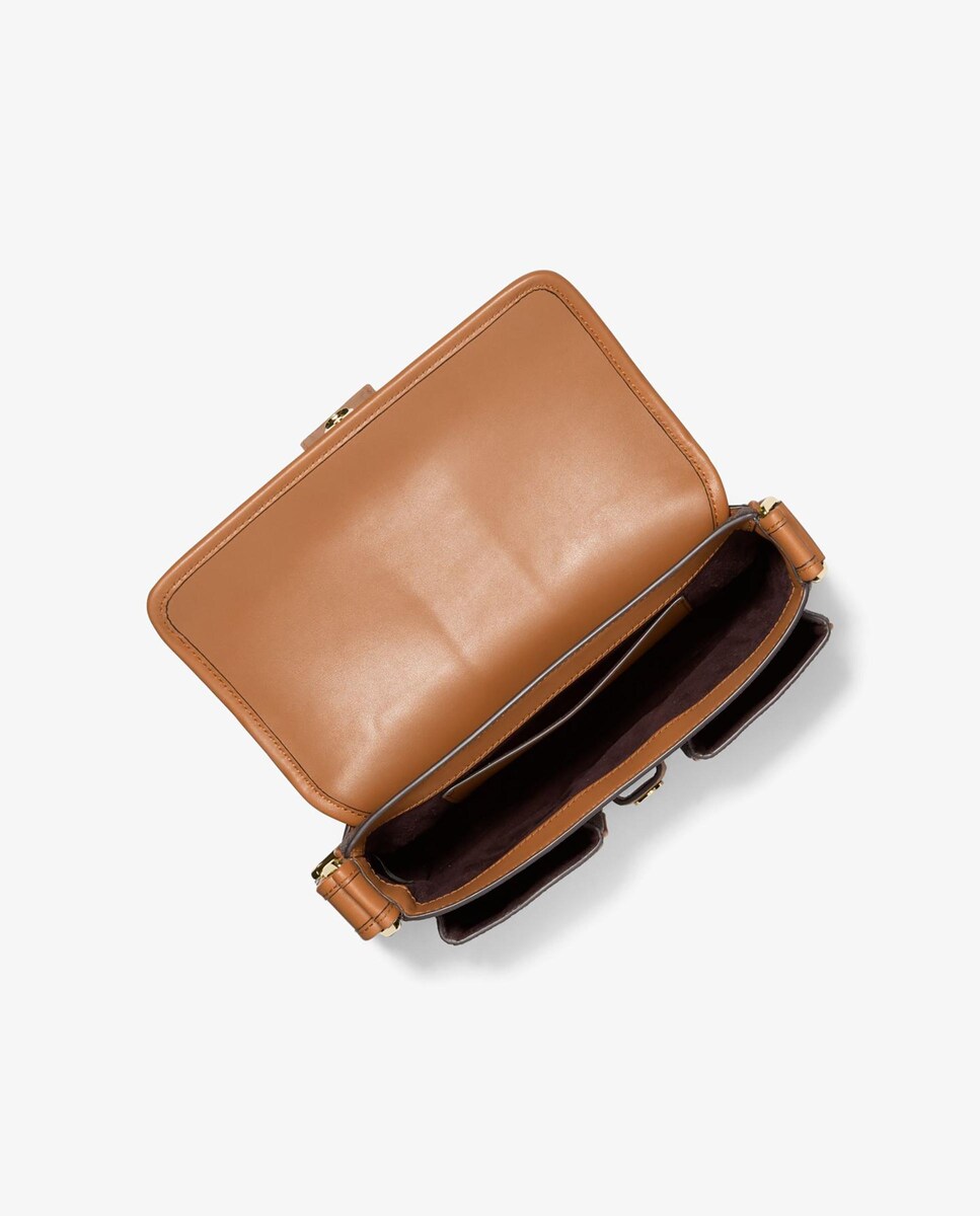 Mala de Ombro Colby com Fivela Castanho-2