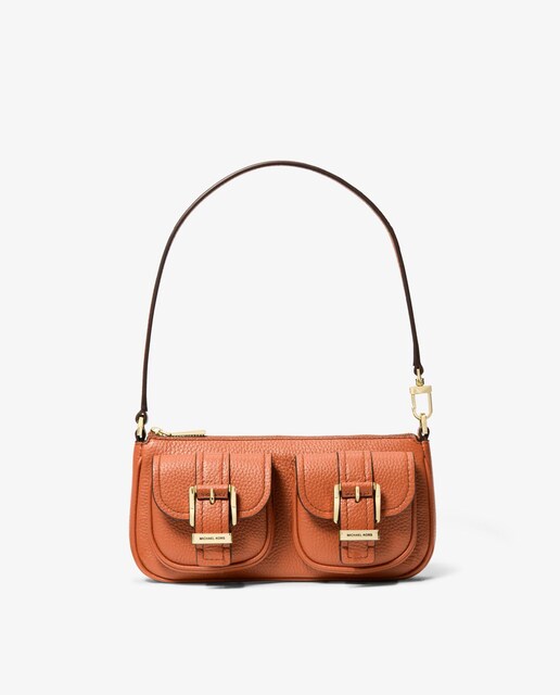 Imagem 0 de Mala de Ombro Pochette Zoe de Pele Granulada