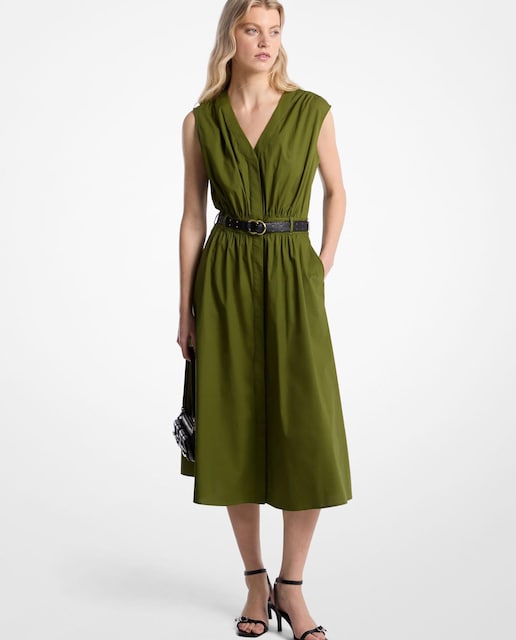 Imagem 0 de Vestido Midi de Popeline
