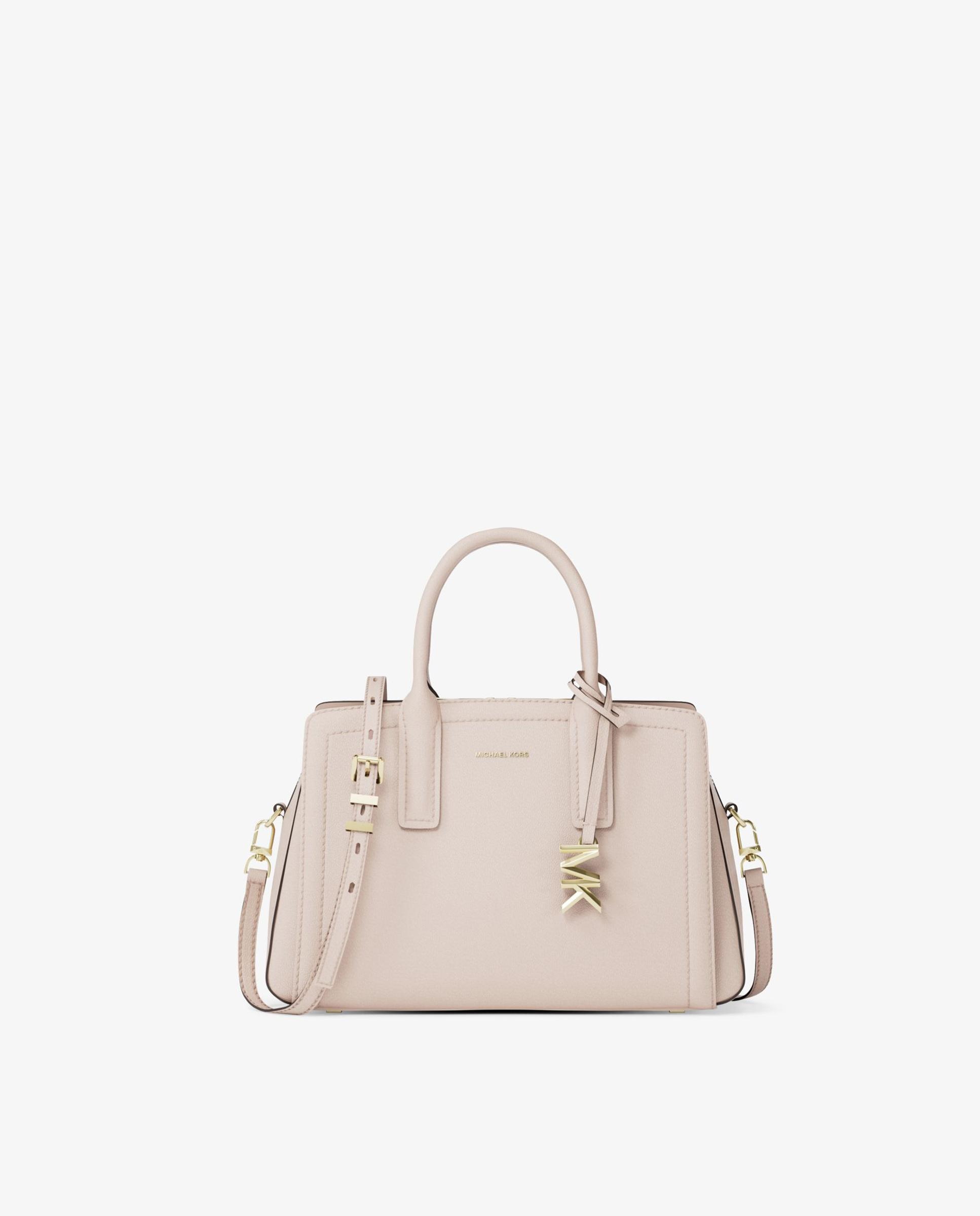 Mala de Mão Satchel Laila Conversível a Mala a Tiracolo Rosa-claro-1