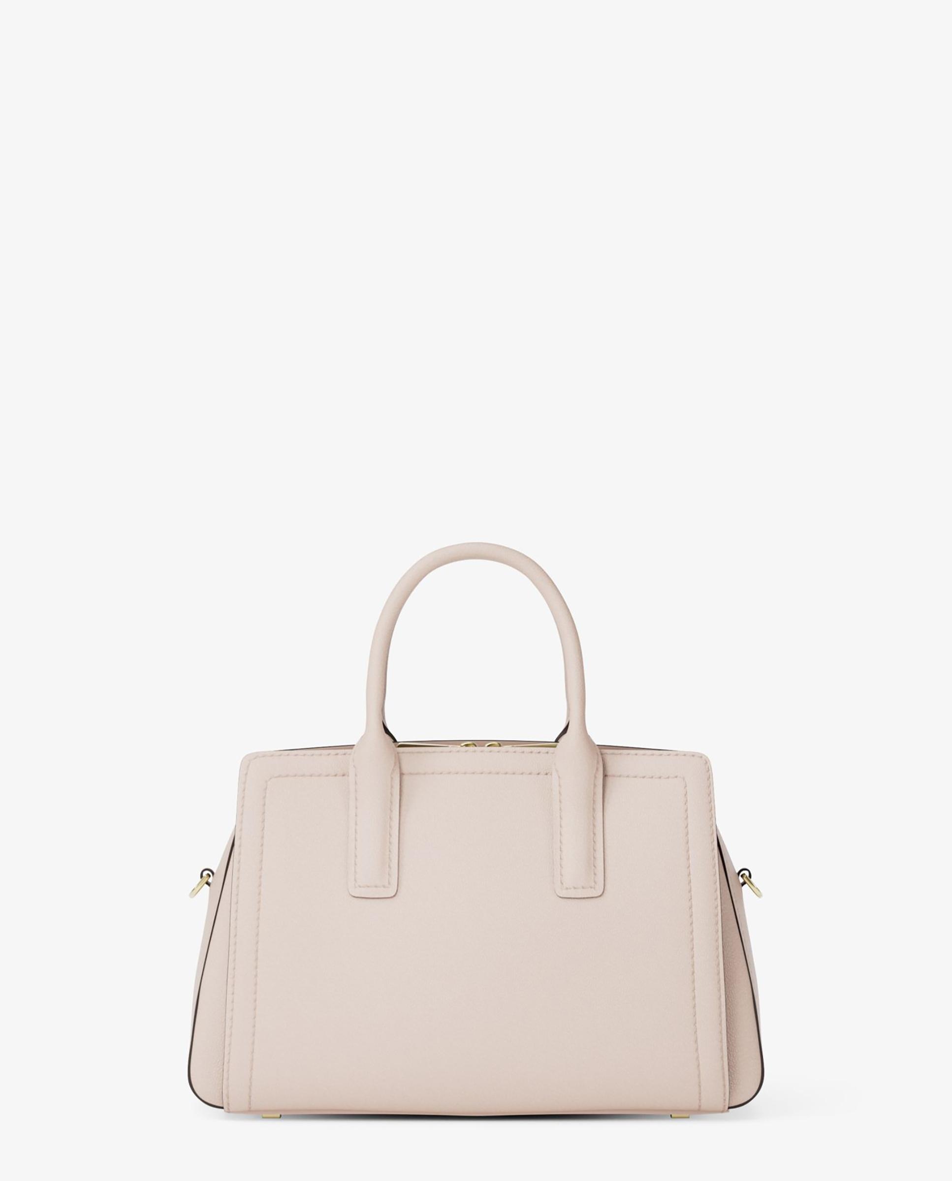 Mala de Mão Satchel Laila Conversível a Mala a Tiracolo Rosa-claro-3