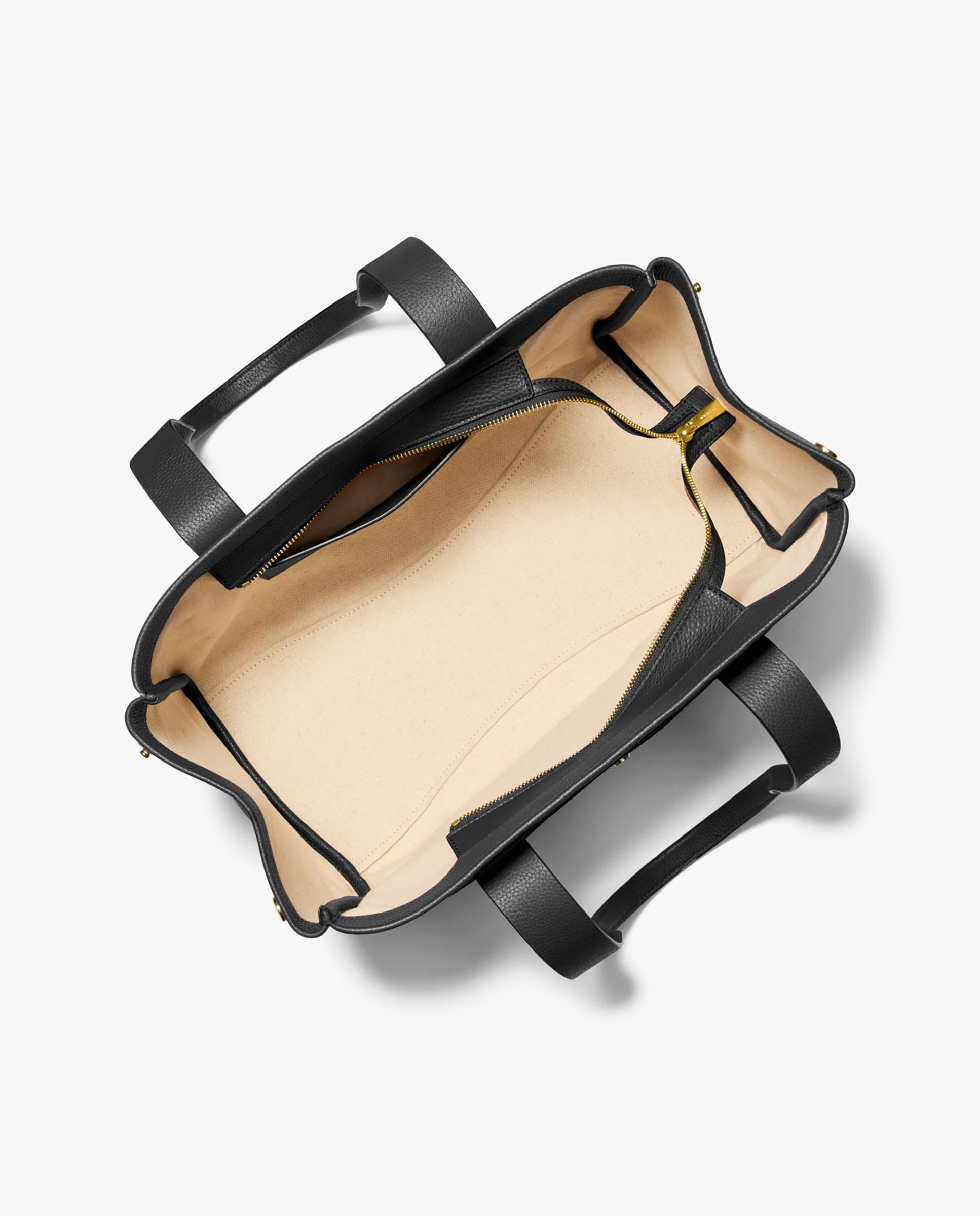 Mala de Ombro Romee de Pele Granulada Preto-2