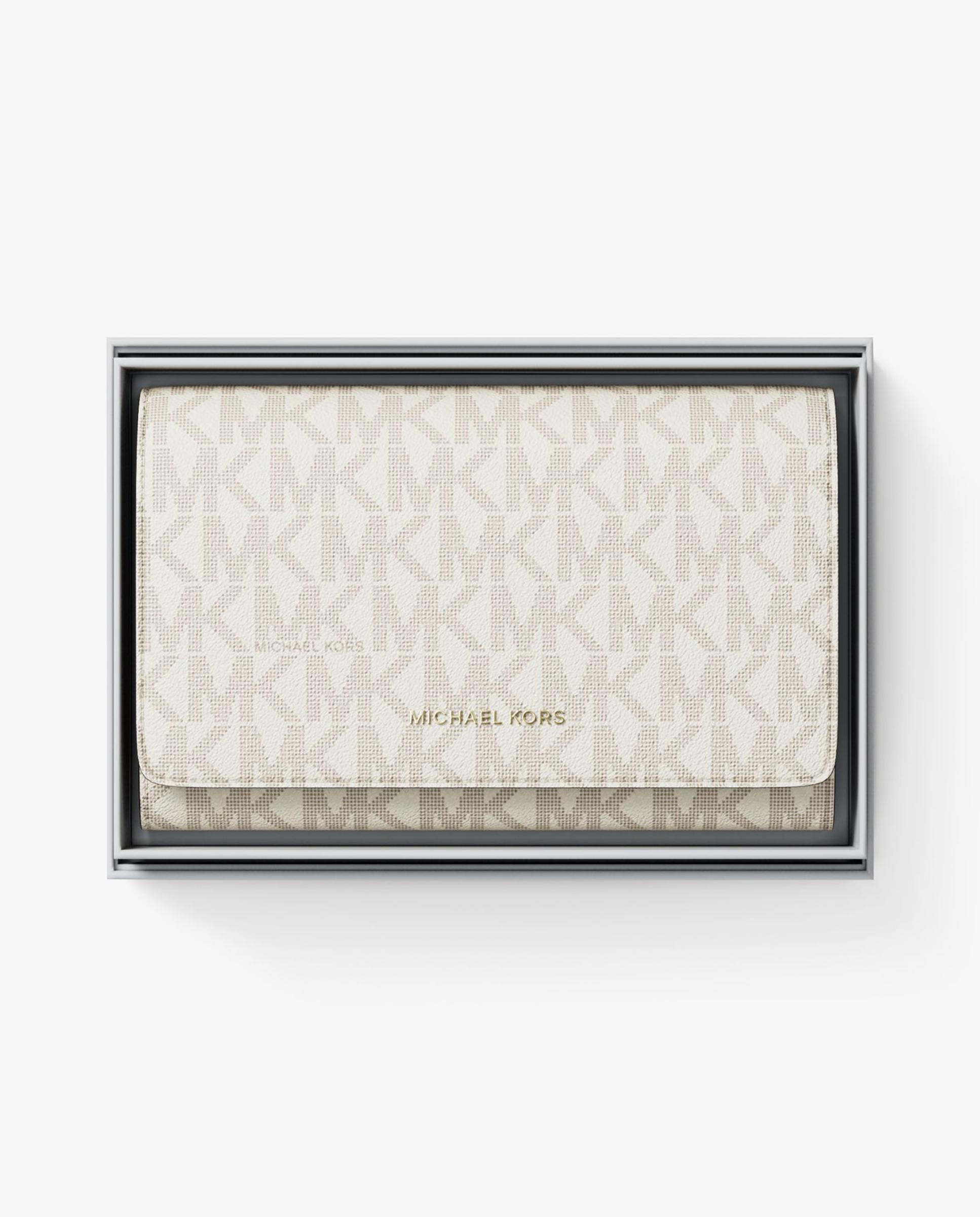 Carteira Jet Set Grande com Logotipo Natural-4