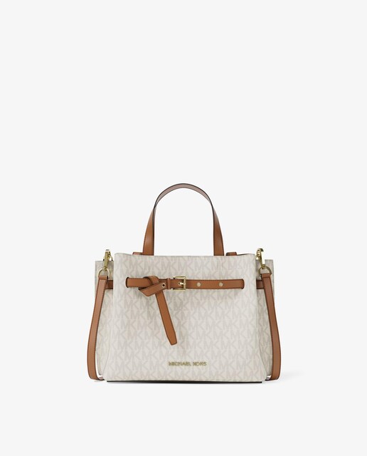 Imagem 0 de Mala a Tiracolo Satchel Emilia Pequena com Logotipo