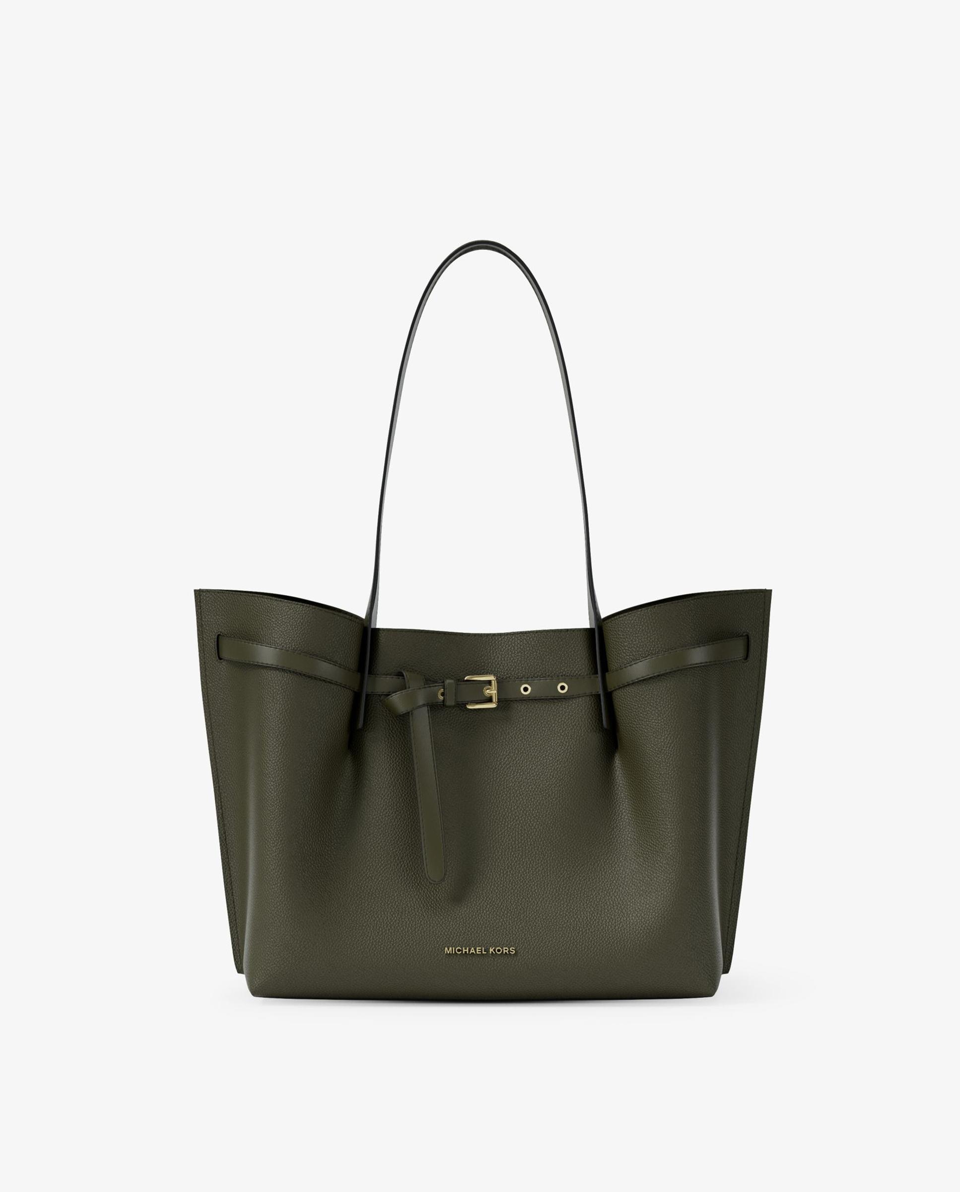 Imagem 0 de Mala Shopper Tote Emilia Grande de Pele Granulada