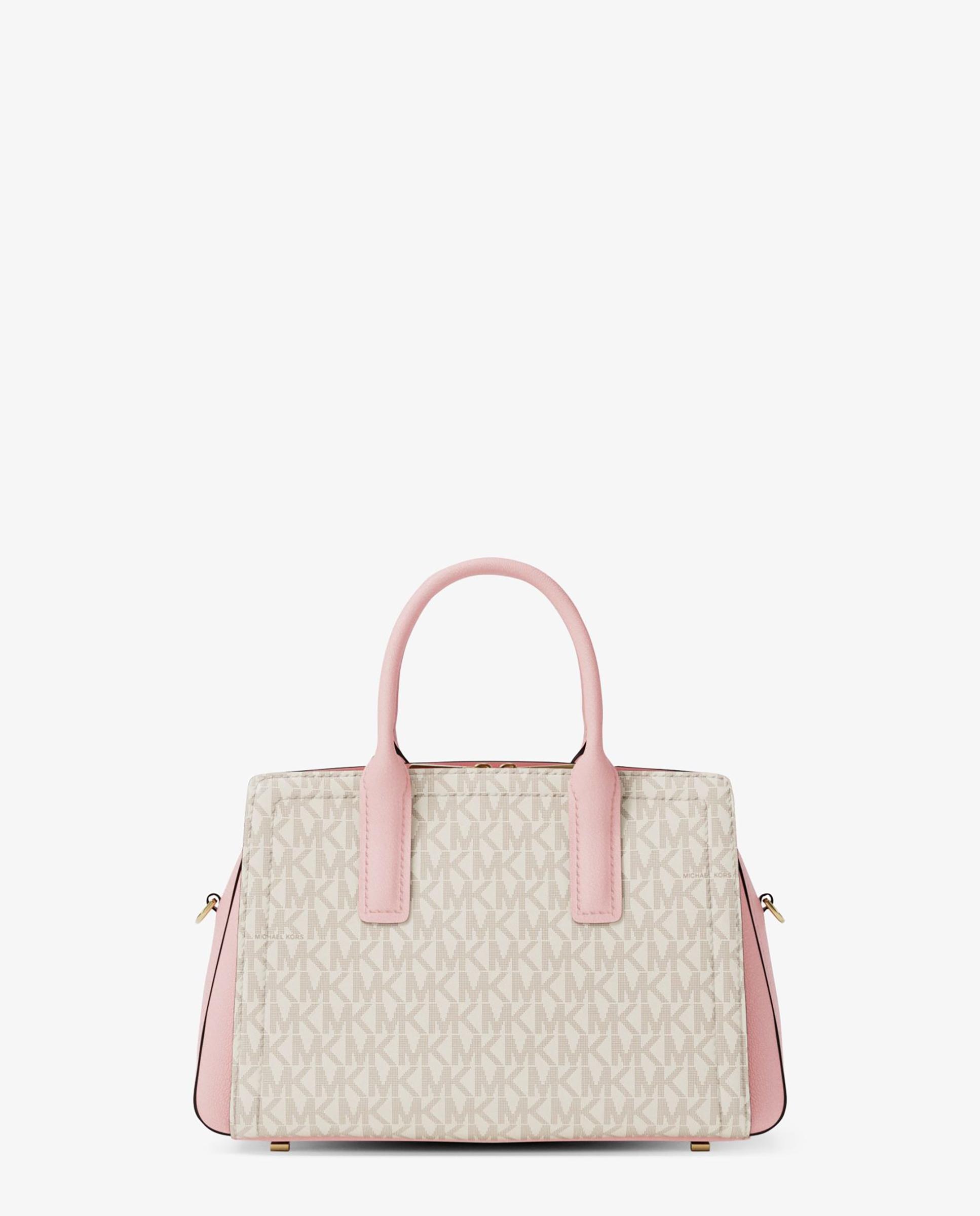 Mala de Mão Satchel Laila Conversível a Mala a Tiracolo Rosa-claro-3