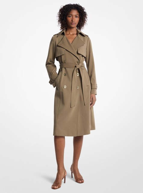 Imagem 0 de Gabardina com Lapela e Bolsos Amplos