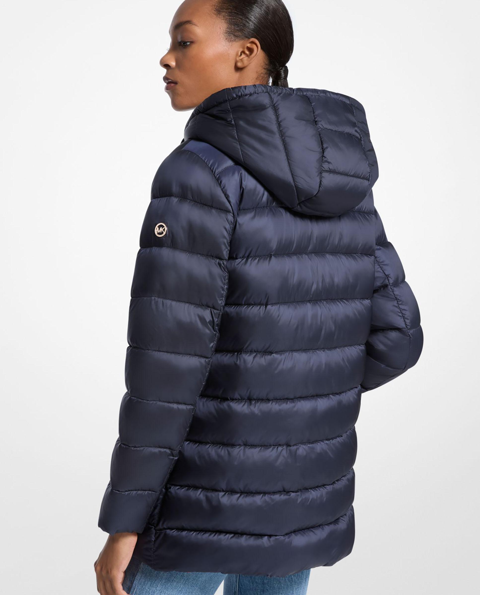 Casaco Acolchoado Dobrável de Nylon Cinzento-escuro-2