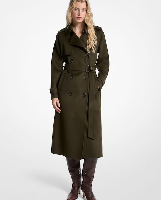 Imagem 0 de Sobretudo de Pano de Mescla de Lã com Cinto