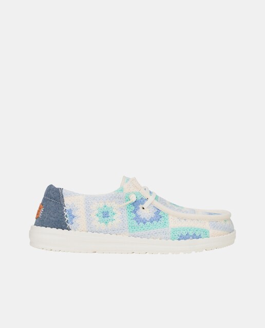 Imagem 0 de Sapatos de Atacadores em Algodão e Crochet
