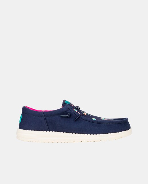 Imagem 0 de Sapatos de Cordões em Algodão e Estampado Tropical