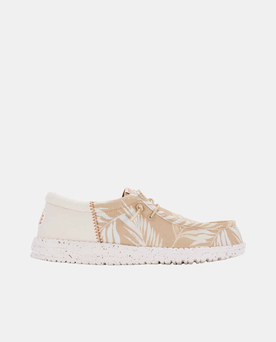 Imagem 0 de Sapatos de Cordões em Tecido e Estampado Tropical