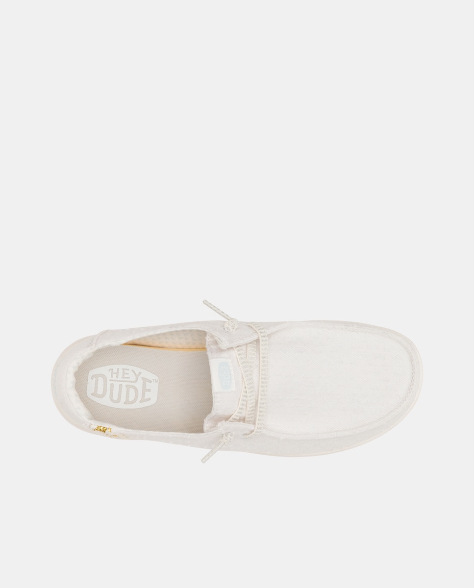 Sapato de Cordões em Algodão e Detalhes Bordados Branco-6