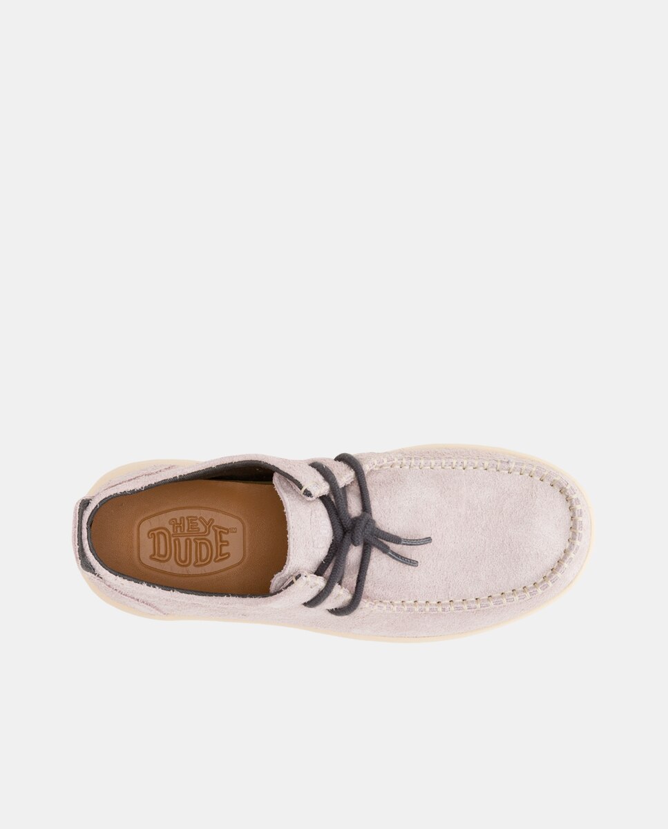Sapatos de Cordões em Pele Bege-6