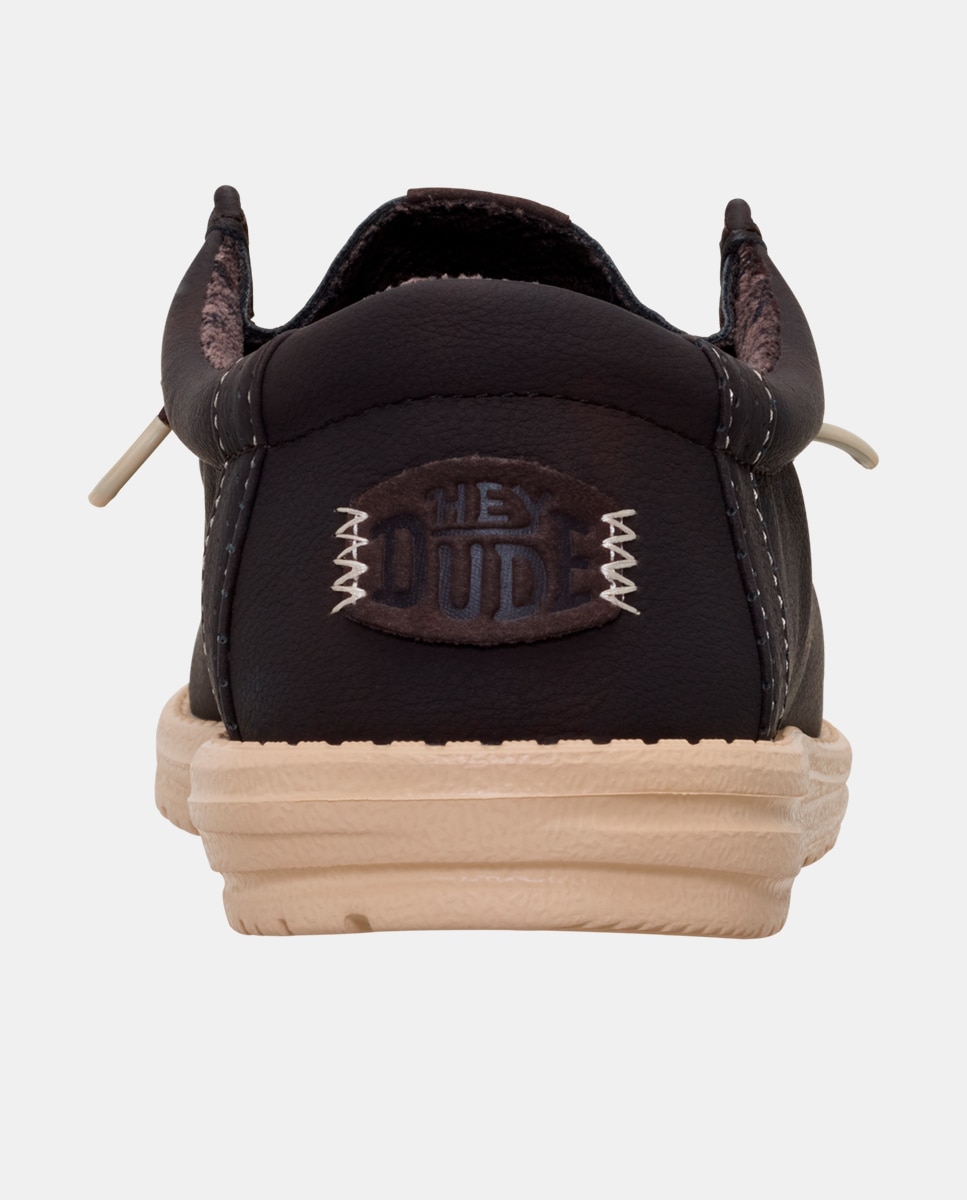Sapatos de Cordões com Forro Estampado Castanho-escuro-5