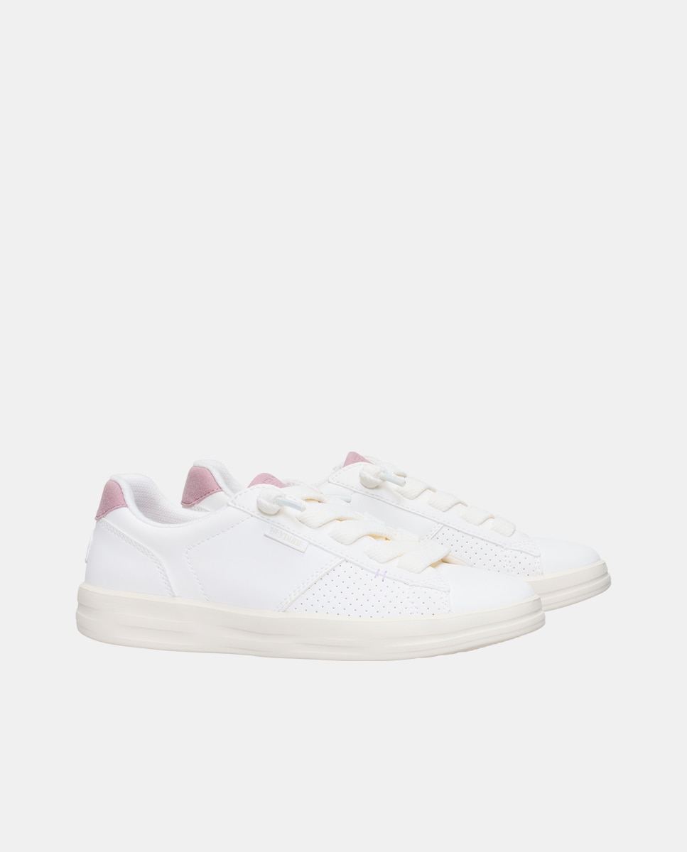 Sapatilhas com Atacadores Branco-4