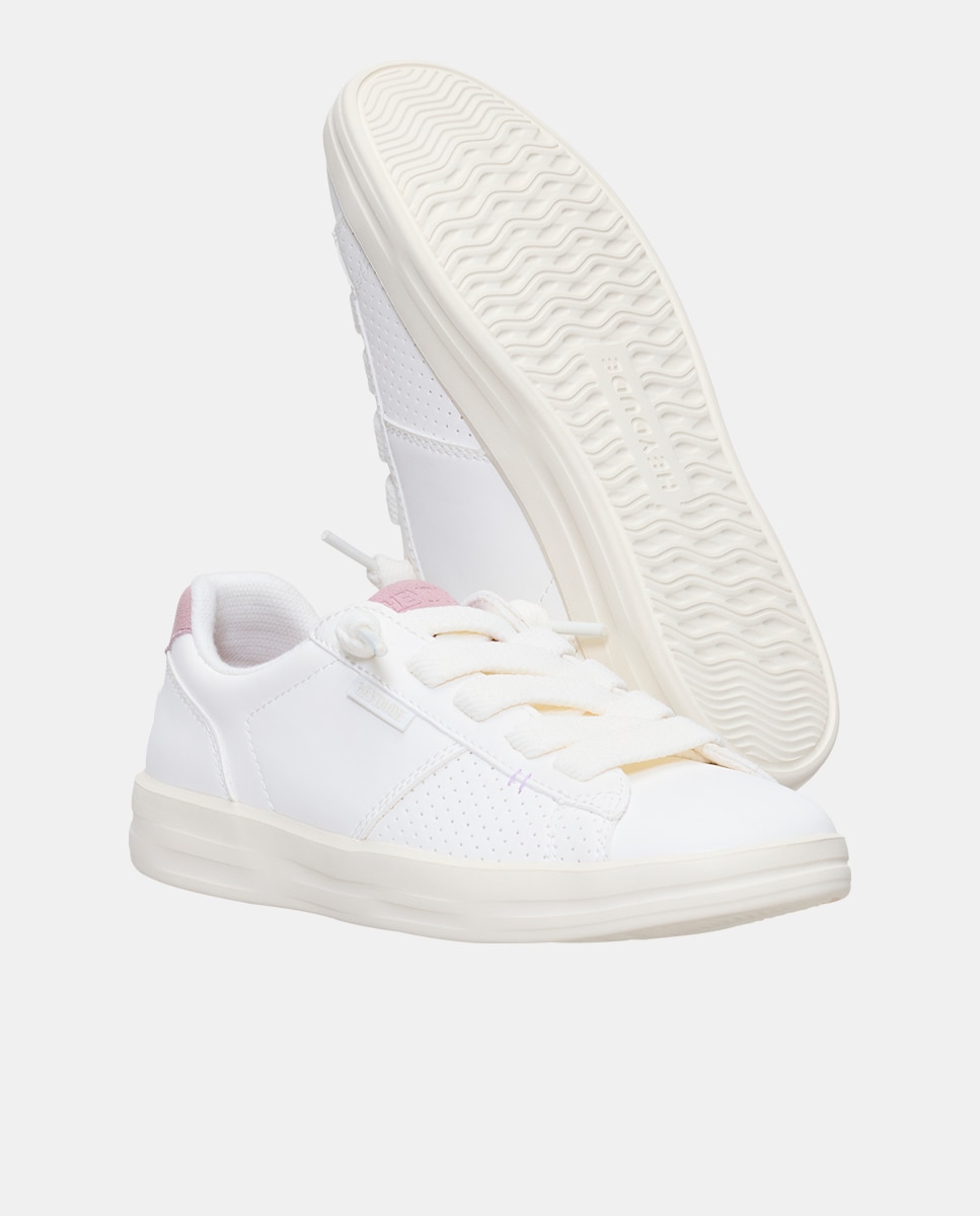 Sapatilhas com Atacadores Branco-5
