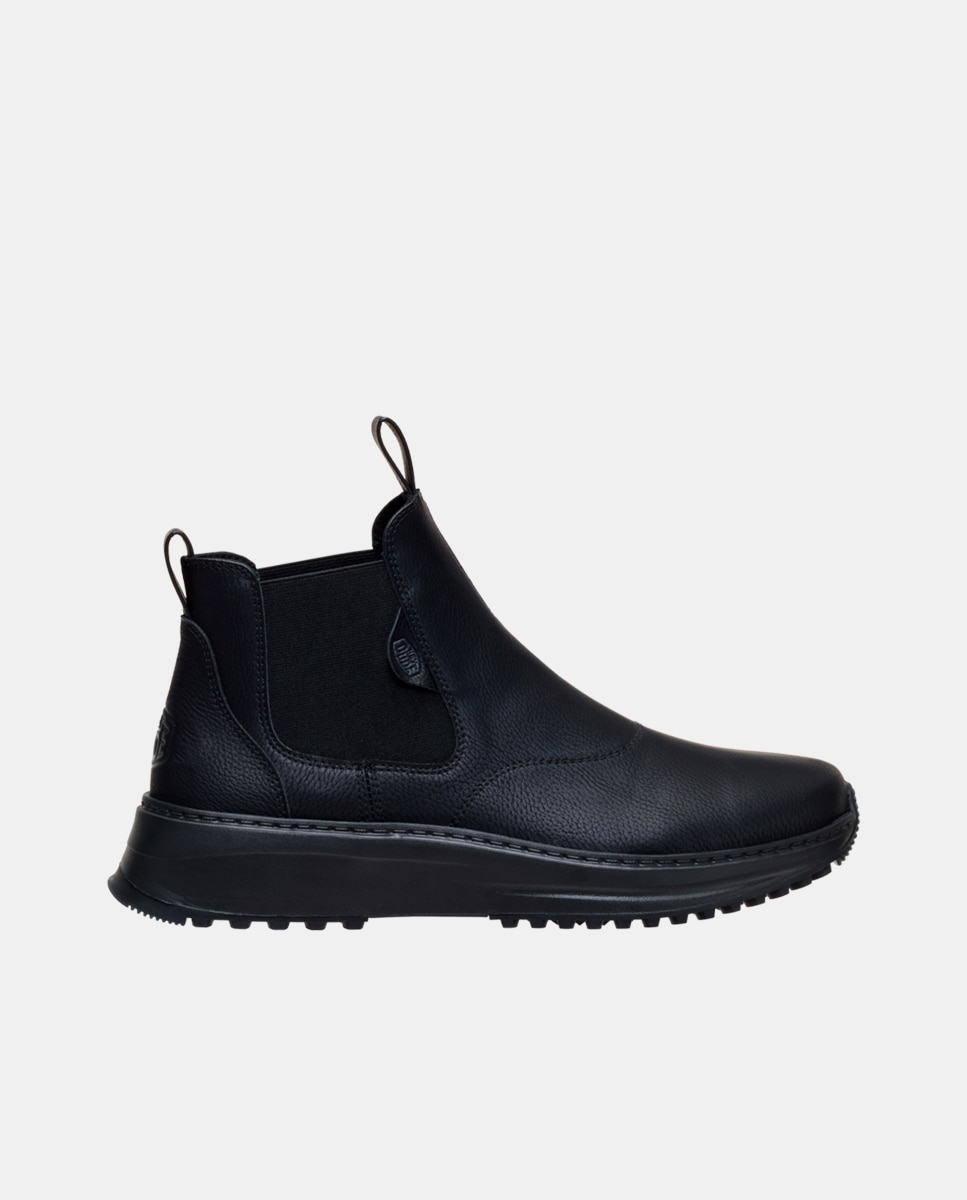Botas Chelsea com Elásticos Preto-1
