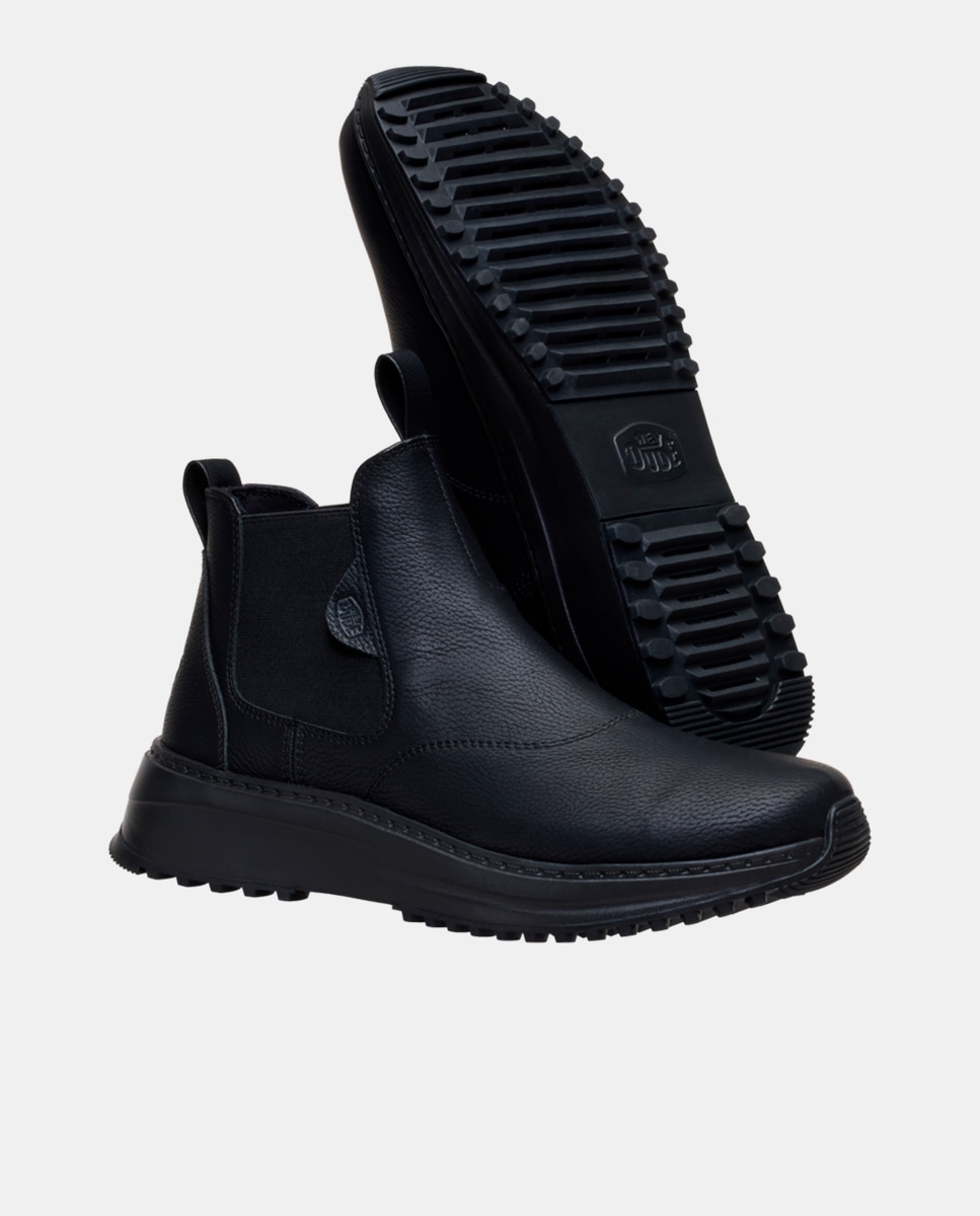 Botas Chelsea com Elásticos Preto-3