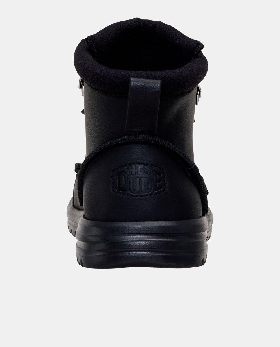 Botins de Cordões com Forro Interior Preto-5