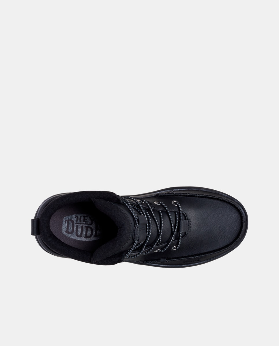 Botins de Cordões com Forro Interior Preto-6