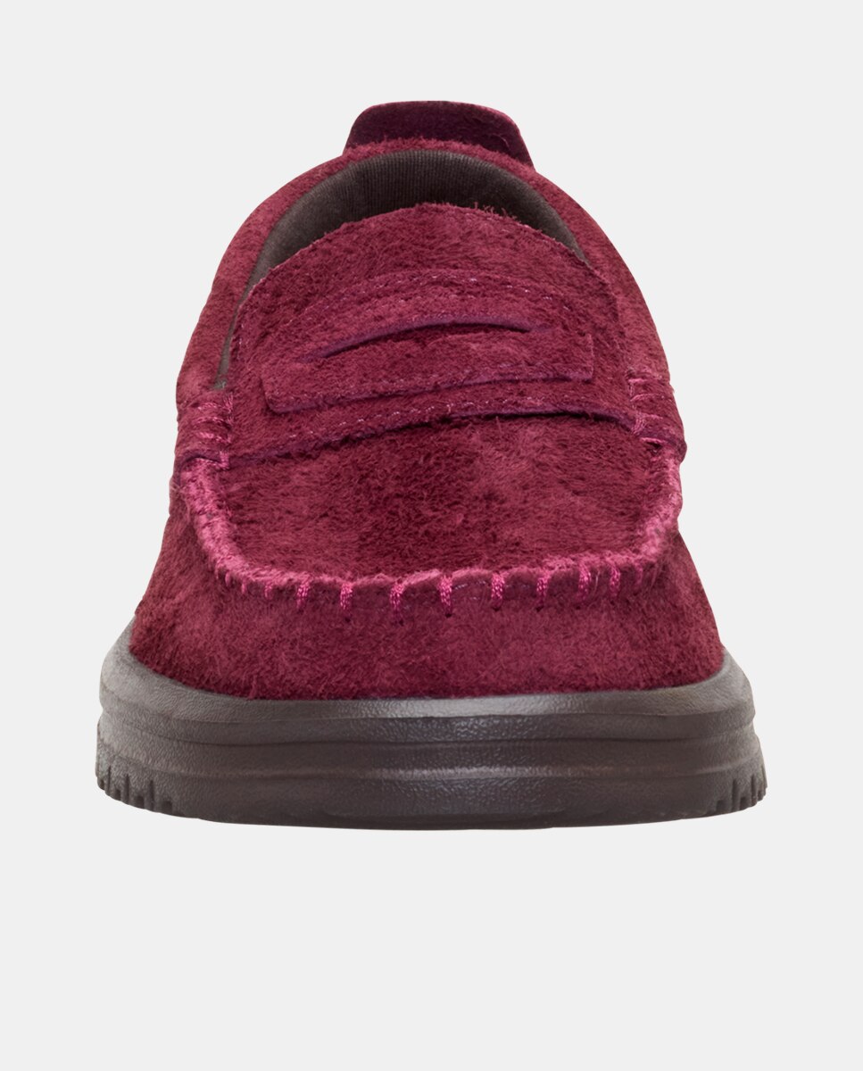 Sapatos de Cordões em Pele Roxo-4