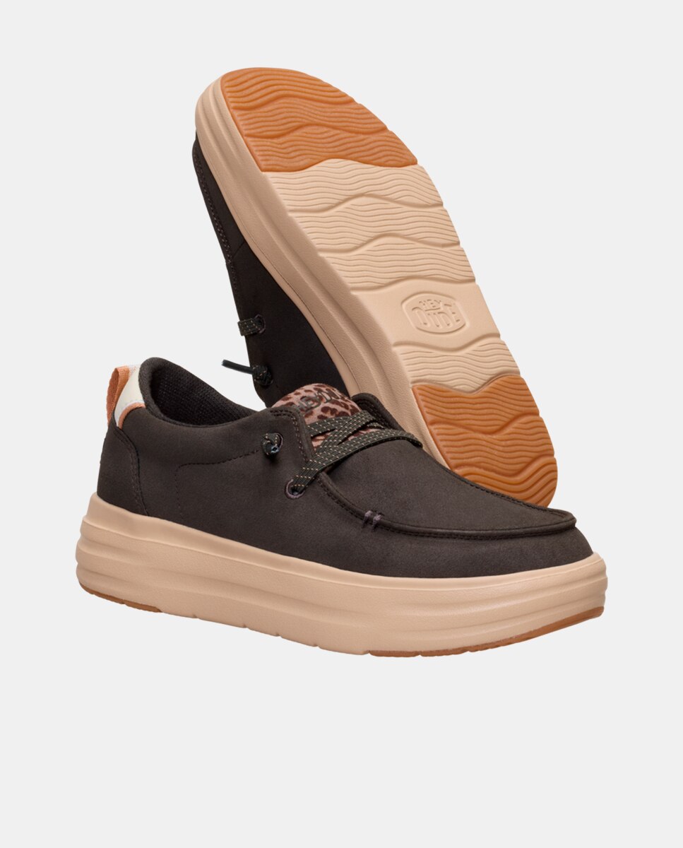 Sapatos de Cordões em Tecido Verde-escuro-3