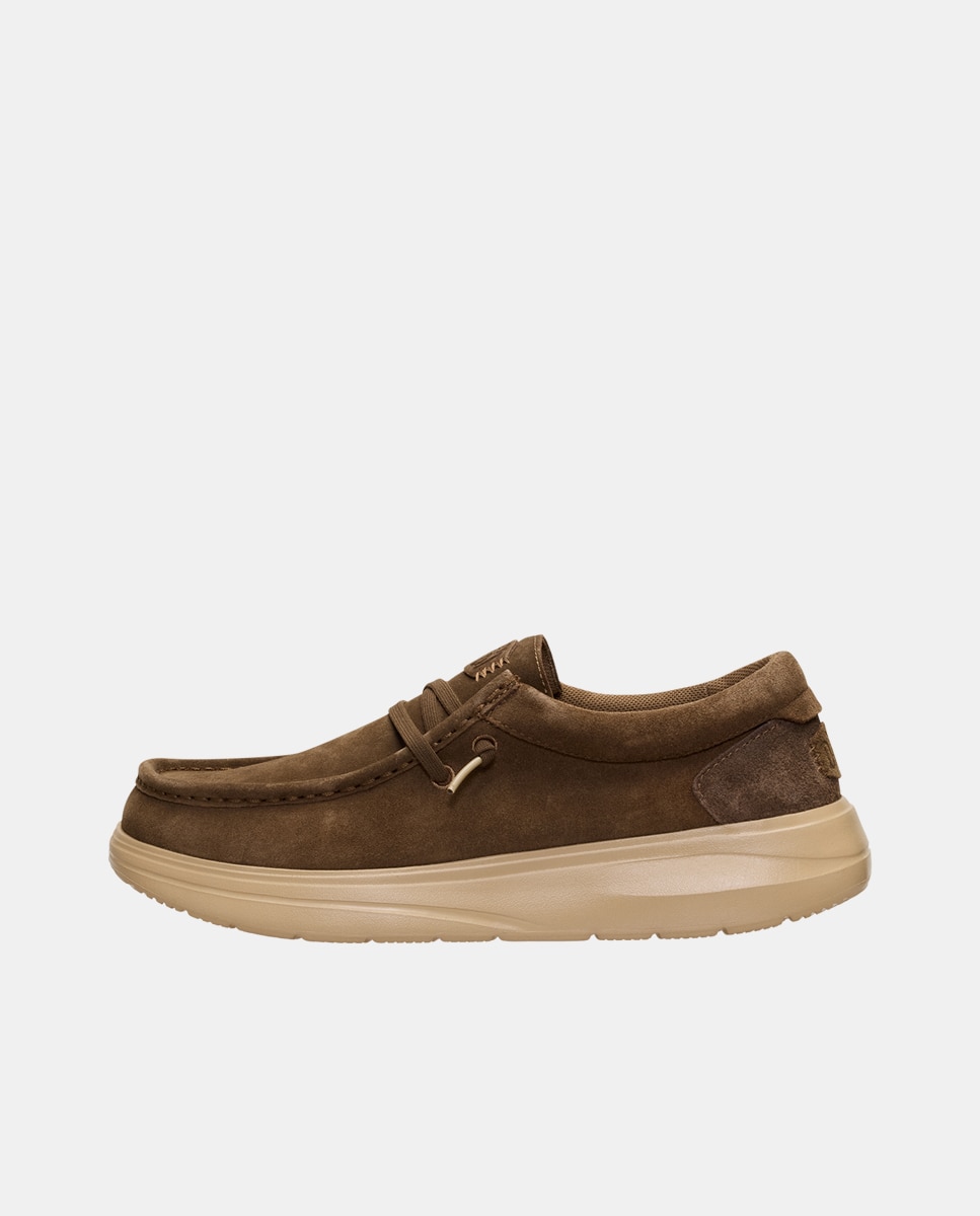 Sapatos de Cordões em Camurça Castanho-escuro-2