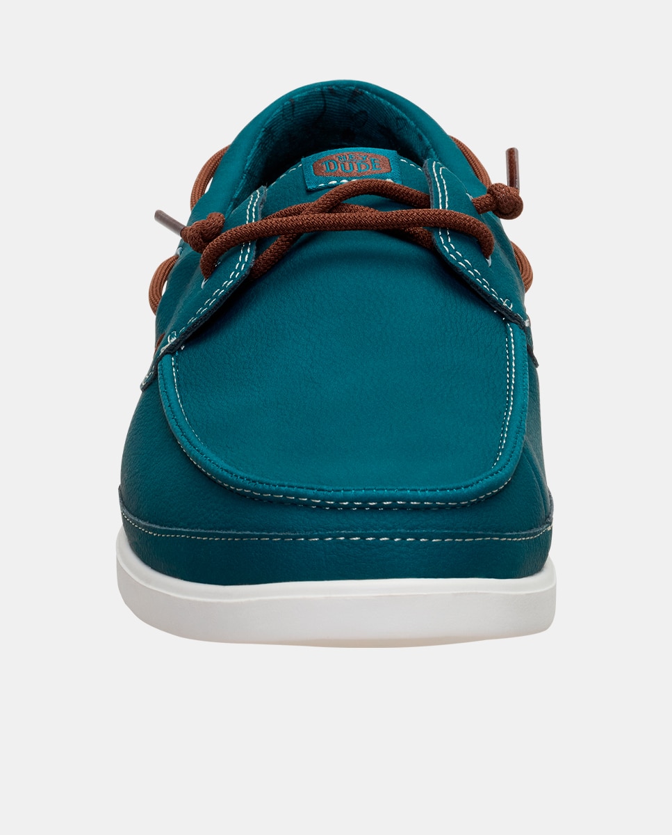 Sapatos Náuticos com Cordões Azul-índigo-6