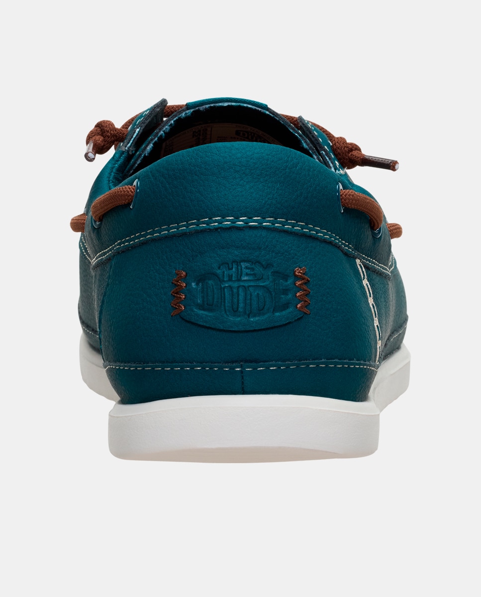 Sapatos Náuticos com Cordões Azul-índigo-7