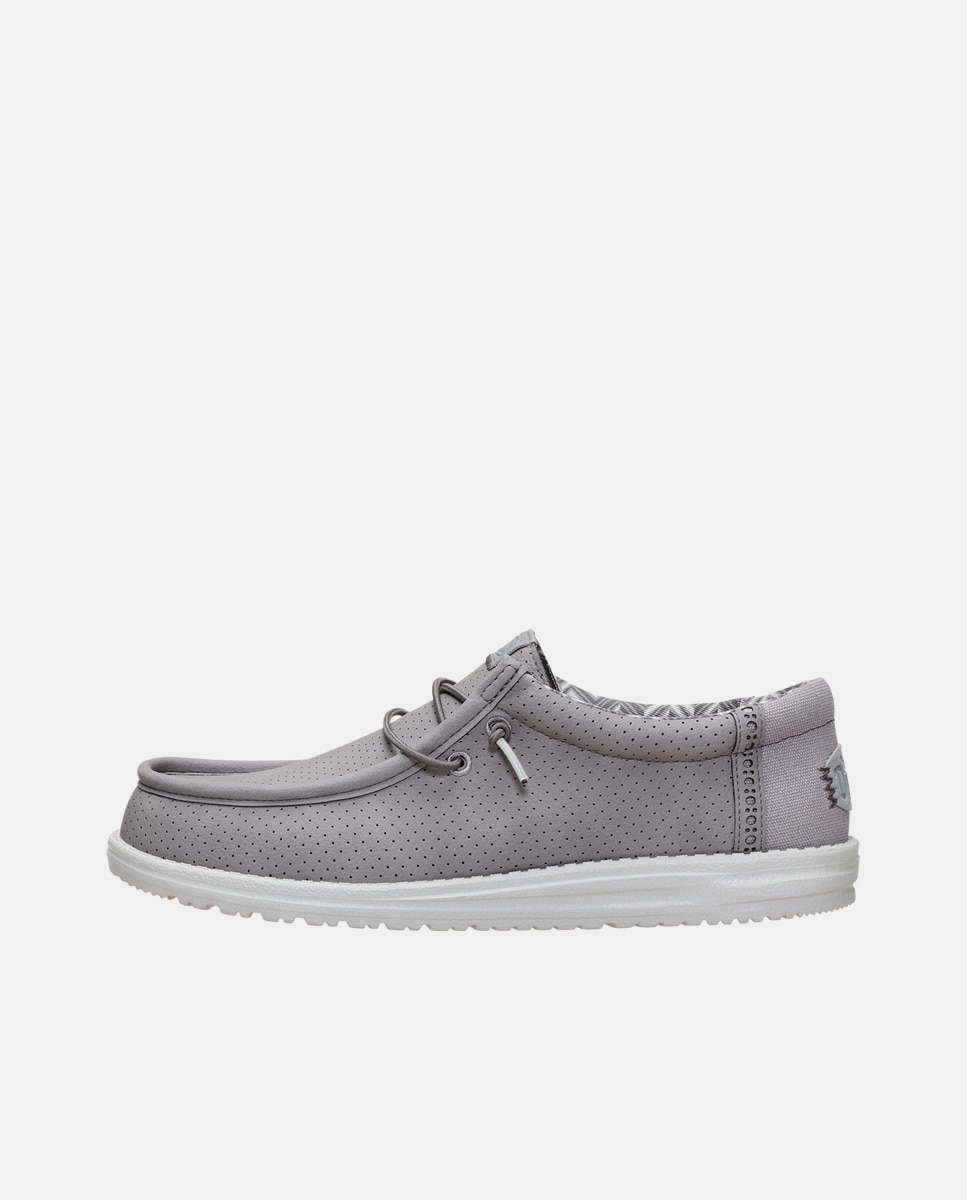 Blucher em Pele Cinzento-2
