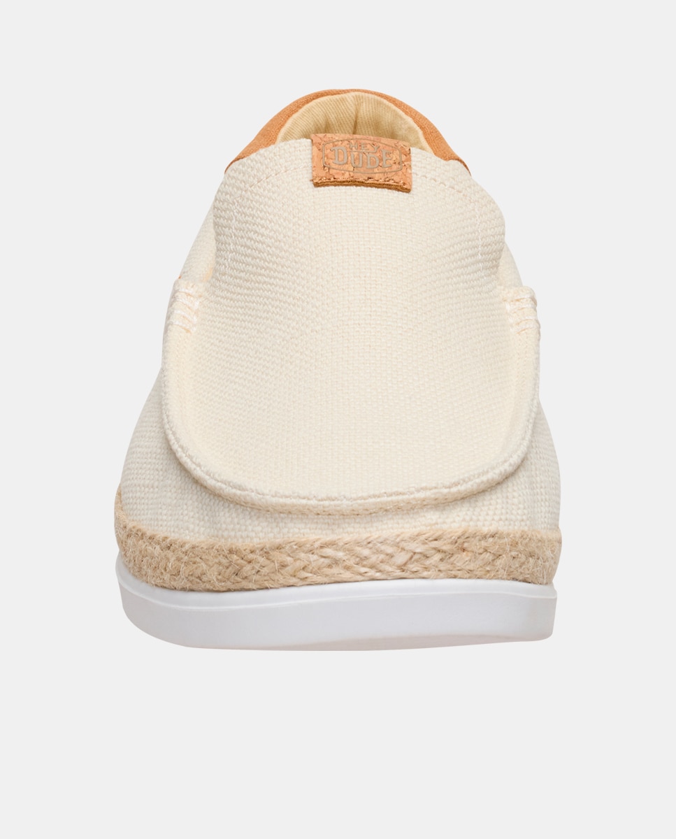 Mocassins em Tecido Bege-6