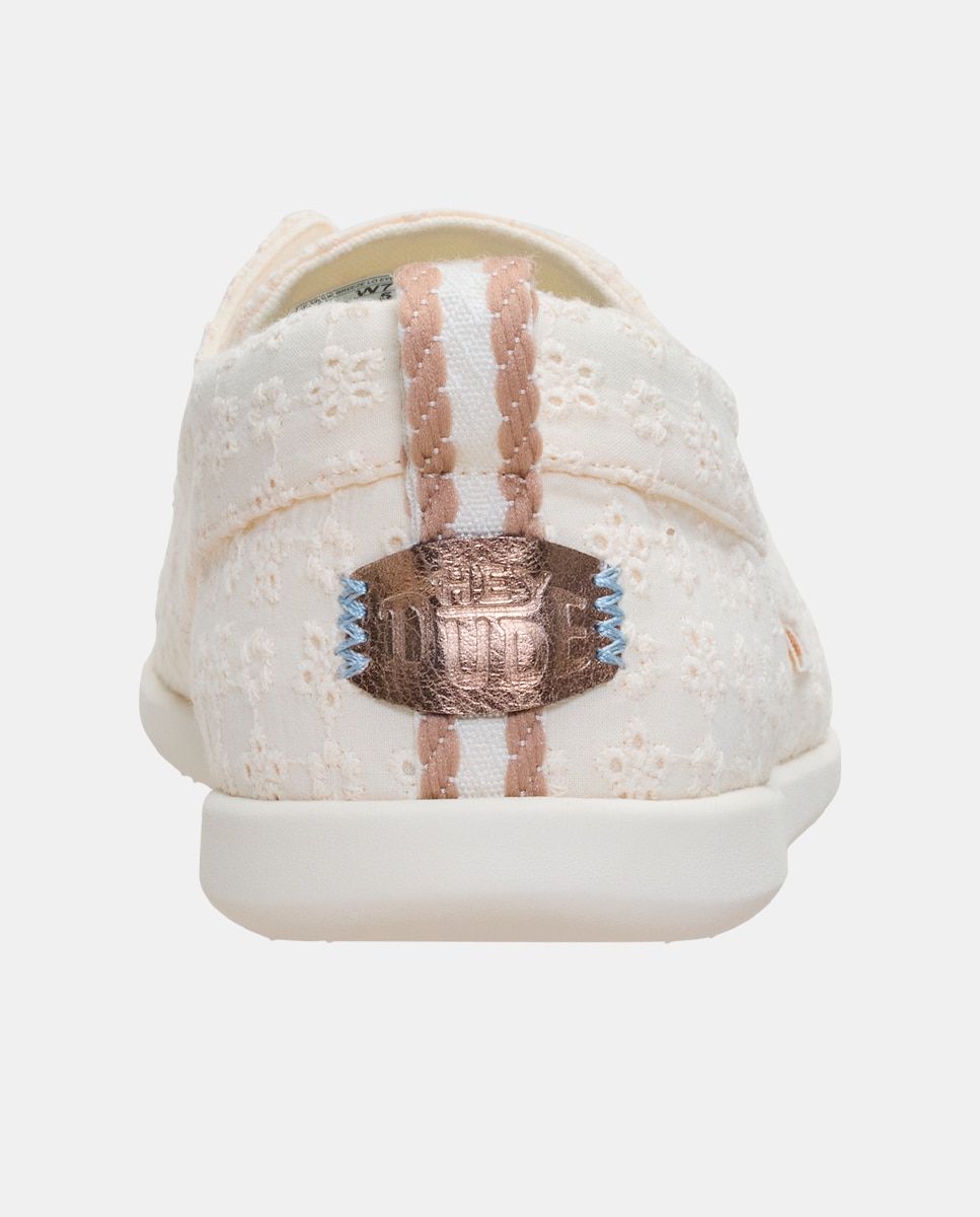 Mocassins em Tecido Branco-7