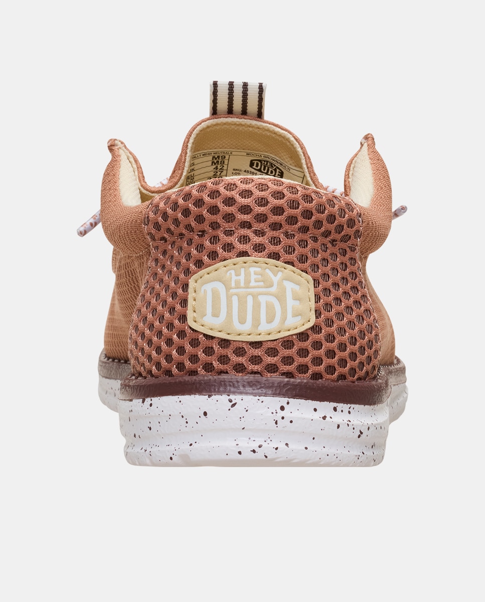 Sapatos de Cordões em Malha Elástica Laranja-7