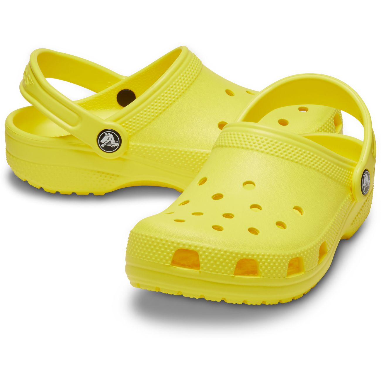 Socas Infantil Classic Clog Crocs Amarelo-2