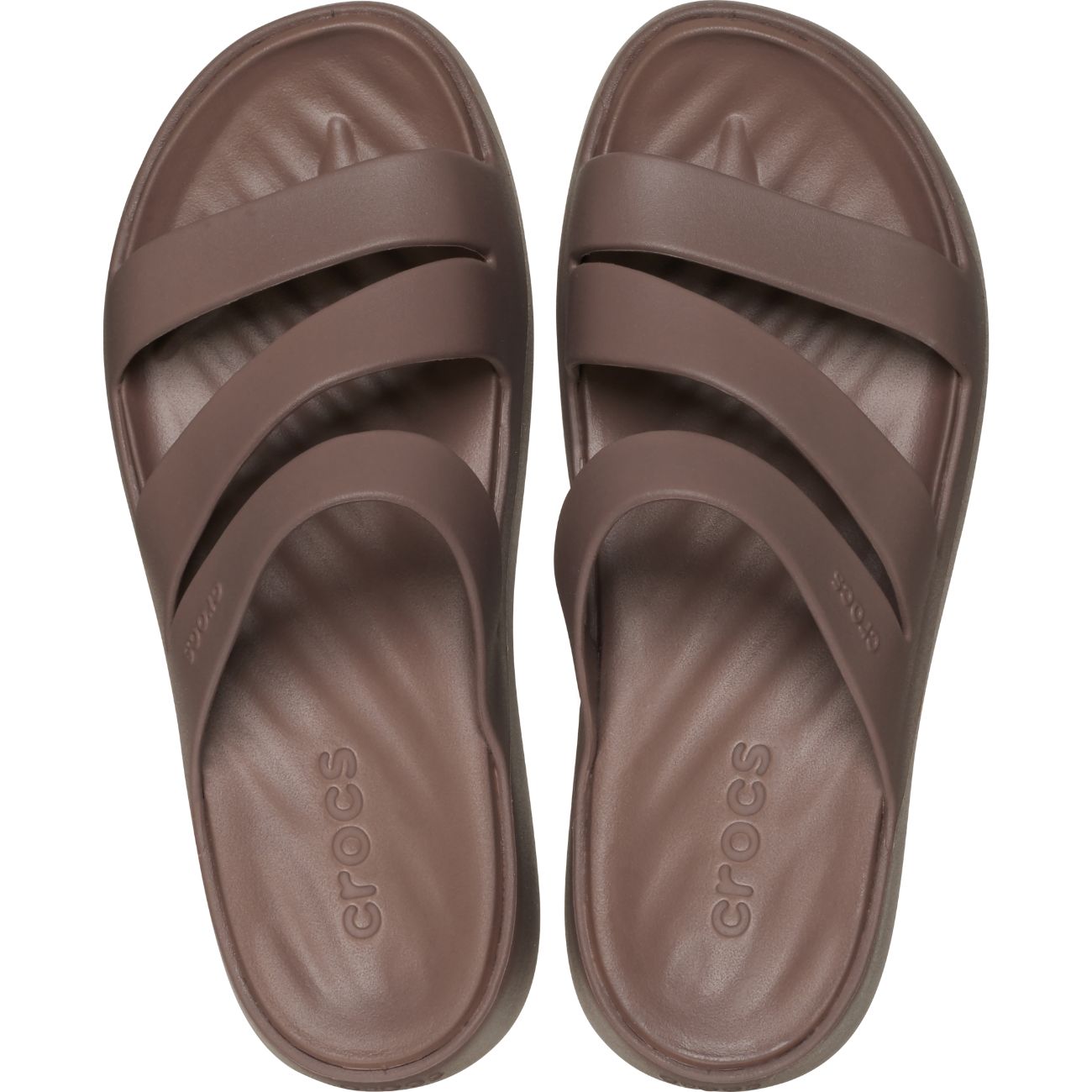 Sandálias Getaway Strappy W Crocs Castanho-3