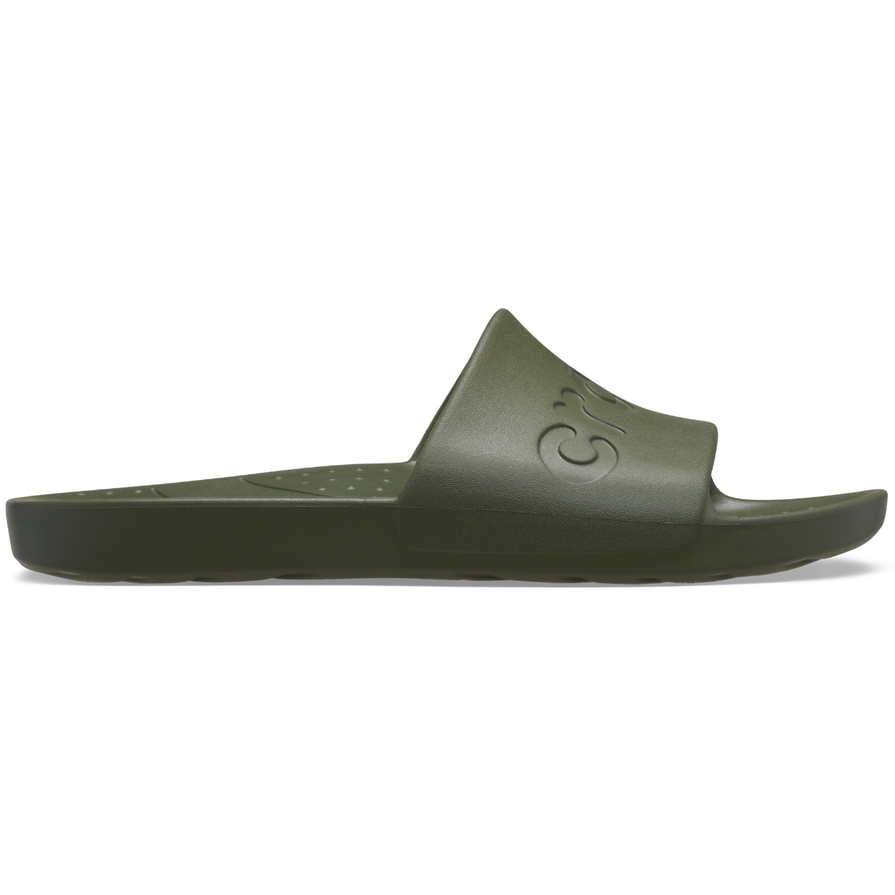 Chinelos Crocs Slide U Crocs Verde-militar-1