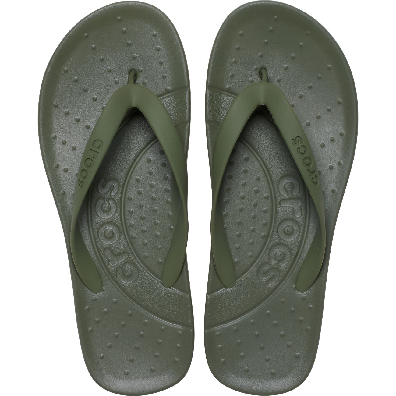 Chinelos Crocs Flip U Crocs Verde-militar-3