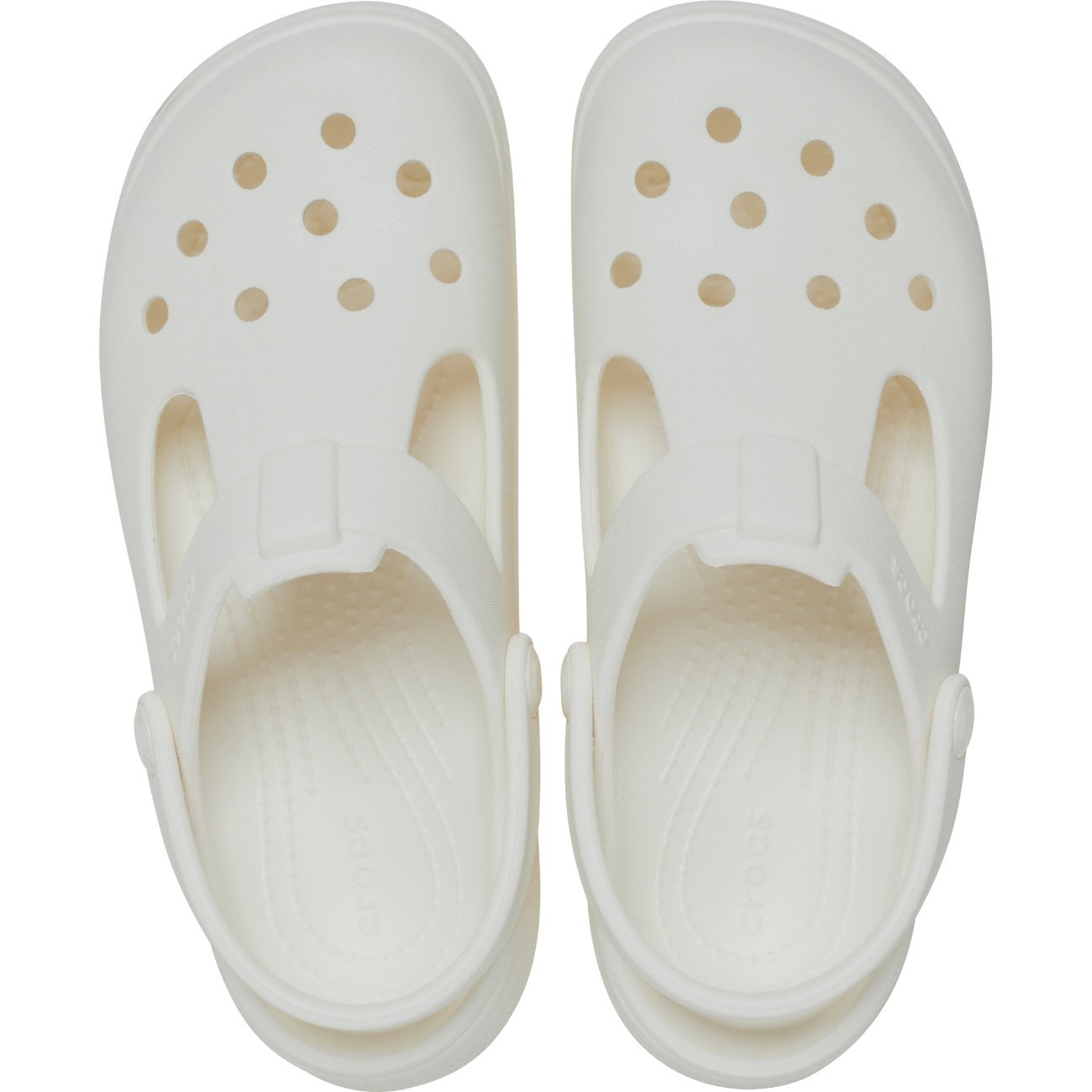 Socas Infantil Classic Mary Jane Clog K Crocs Branco-3