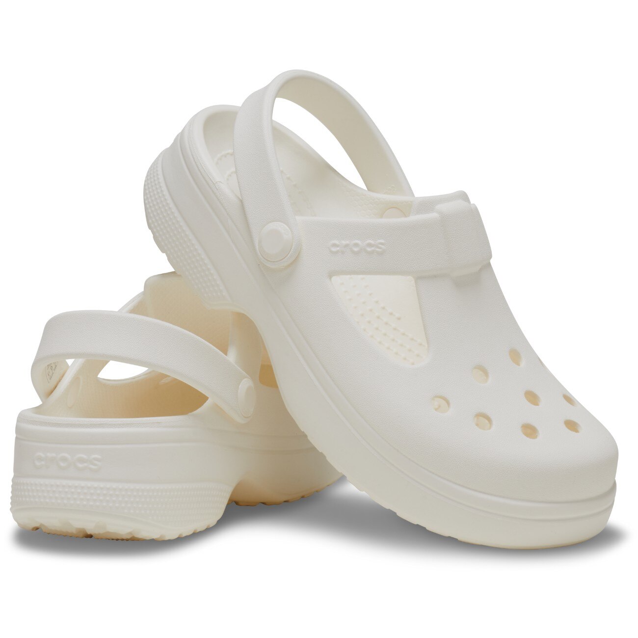 Socas Infantil Classic Mary Jane Clog K Crocs Branco-2