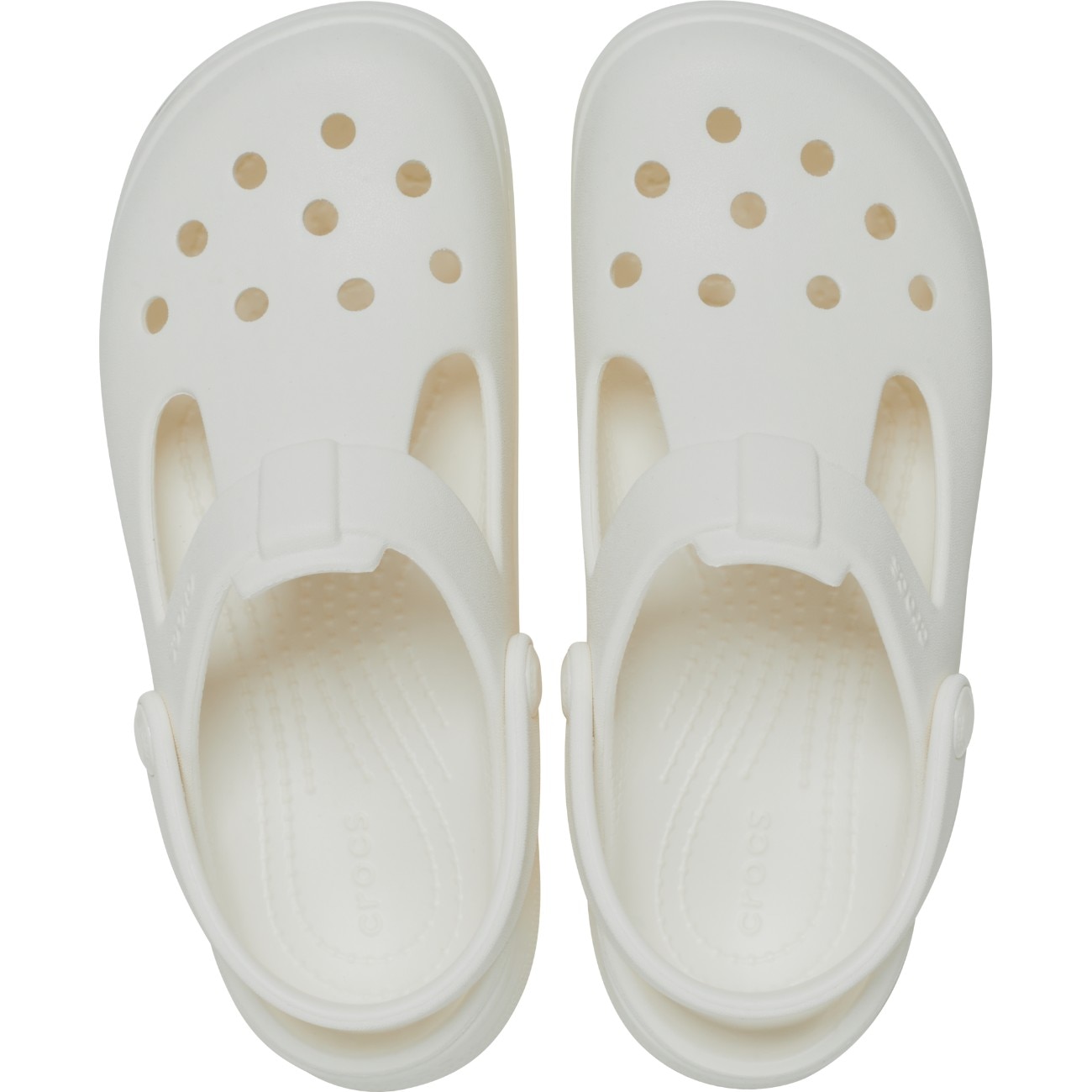 Socas Classic Mary Jane Clog T Crocs para Crianças Branco-3