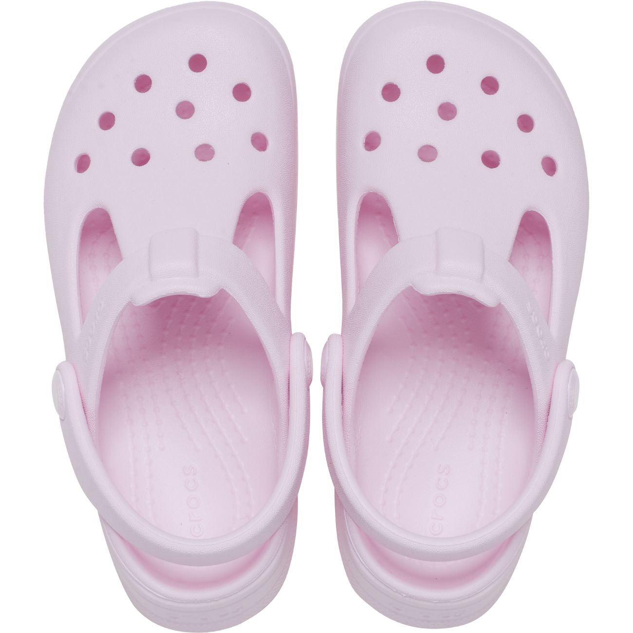 Socas de Bebés Classic Mary Jane Clog T Crocs Rosa-claro-3