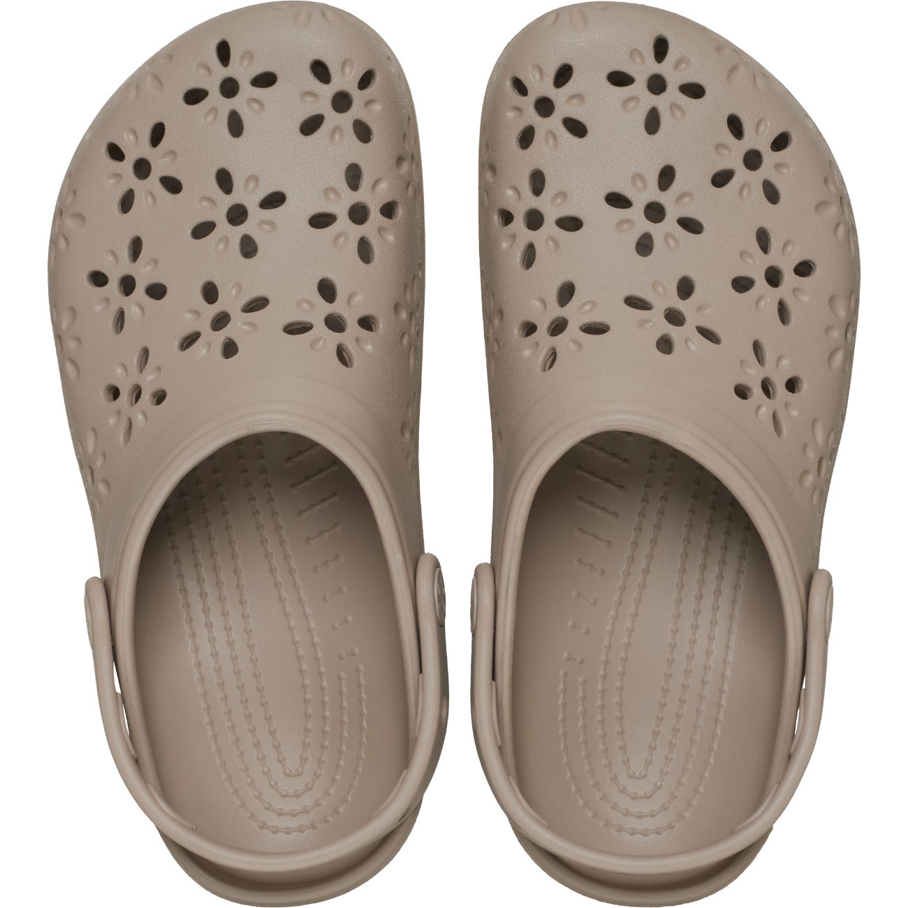 Socas Unissexo Classic Floral Cut Out Clog U Crocs Nude-3