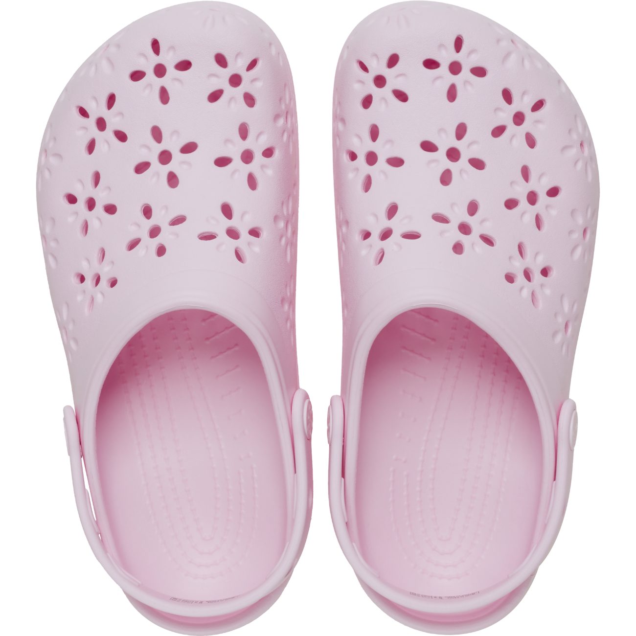 Socas Classic Floral Cut Out Clog U Crocs Rosa-3