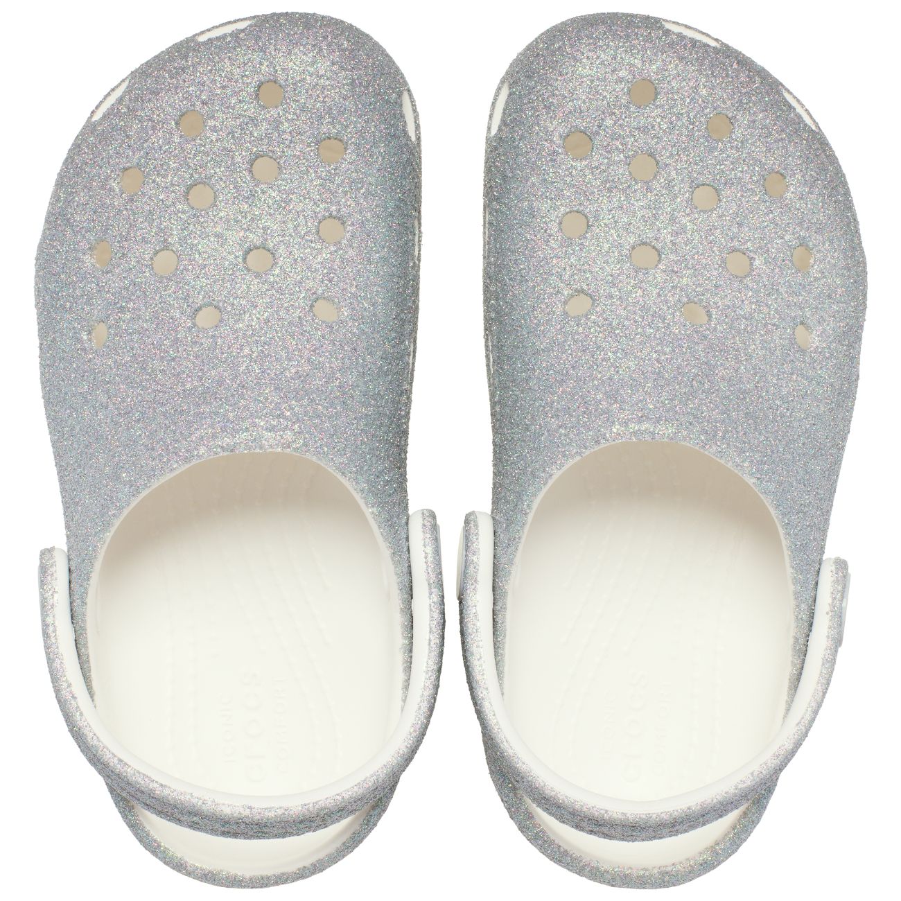 Socas para Bebés Classic Iridescent Glitter Clog T Crocs 3