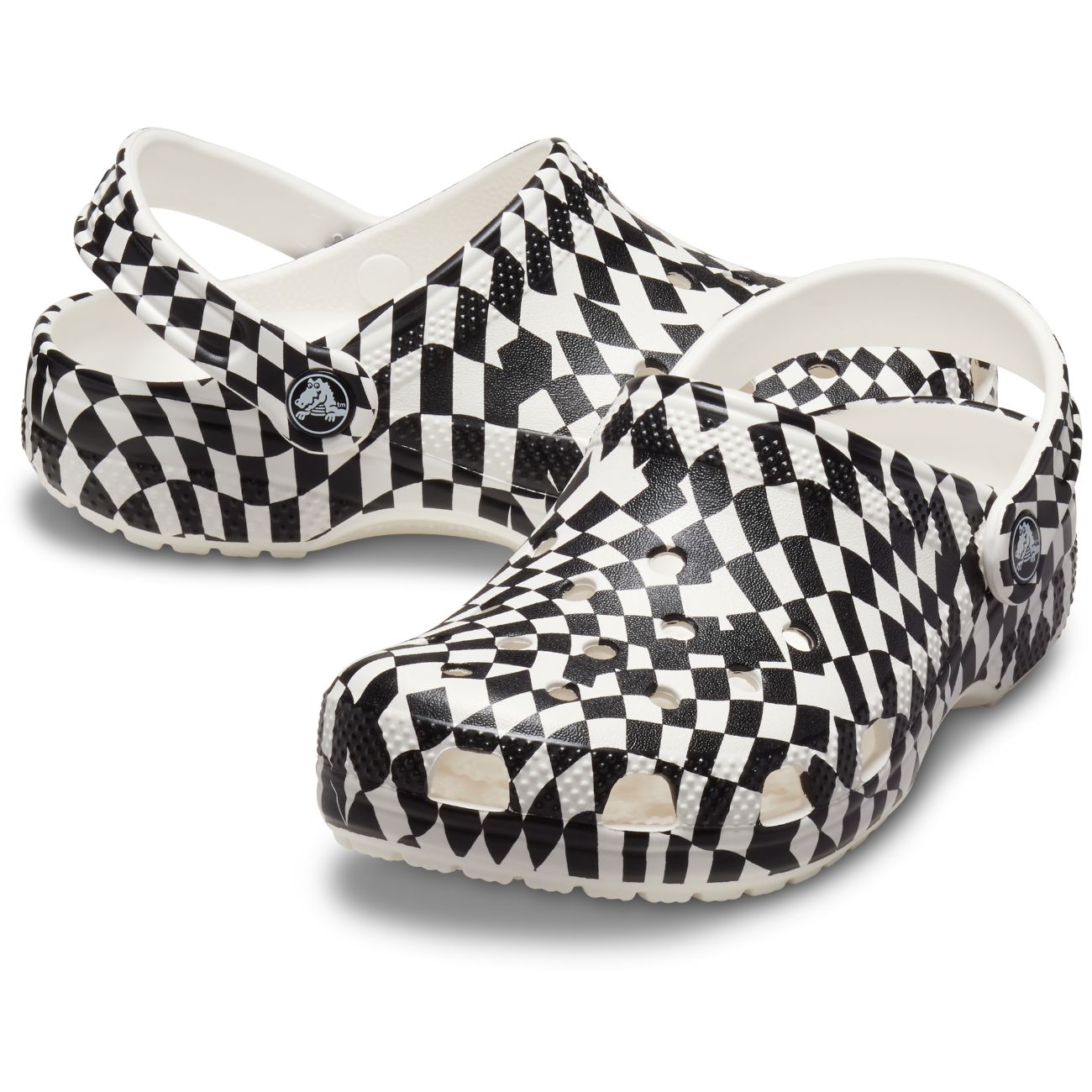 Socas Infantil Classic Flames Clog K Crocs Branco / Preto-2