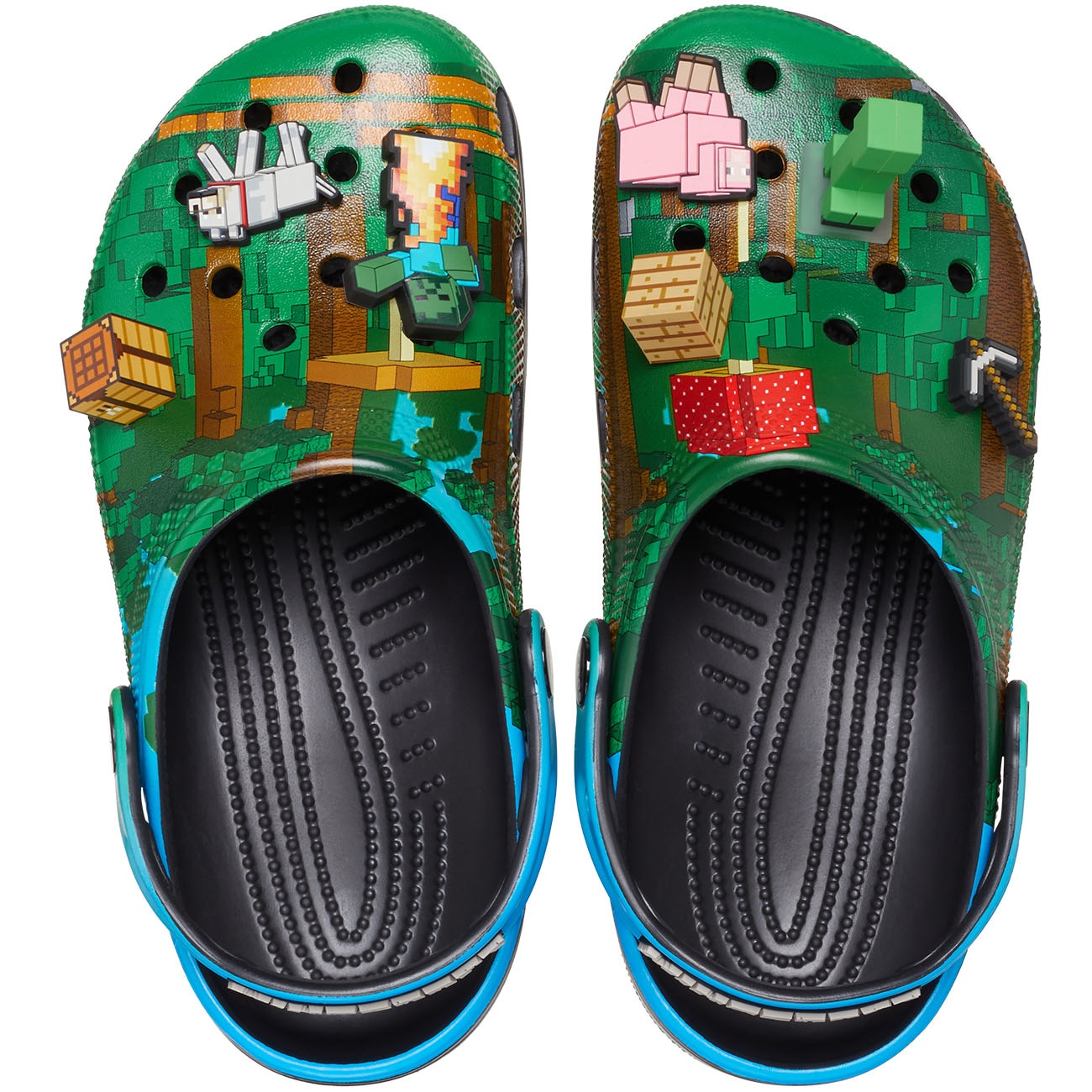 Socas Unissexo Minecraft Classics Clog U Crocs Verde-3
