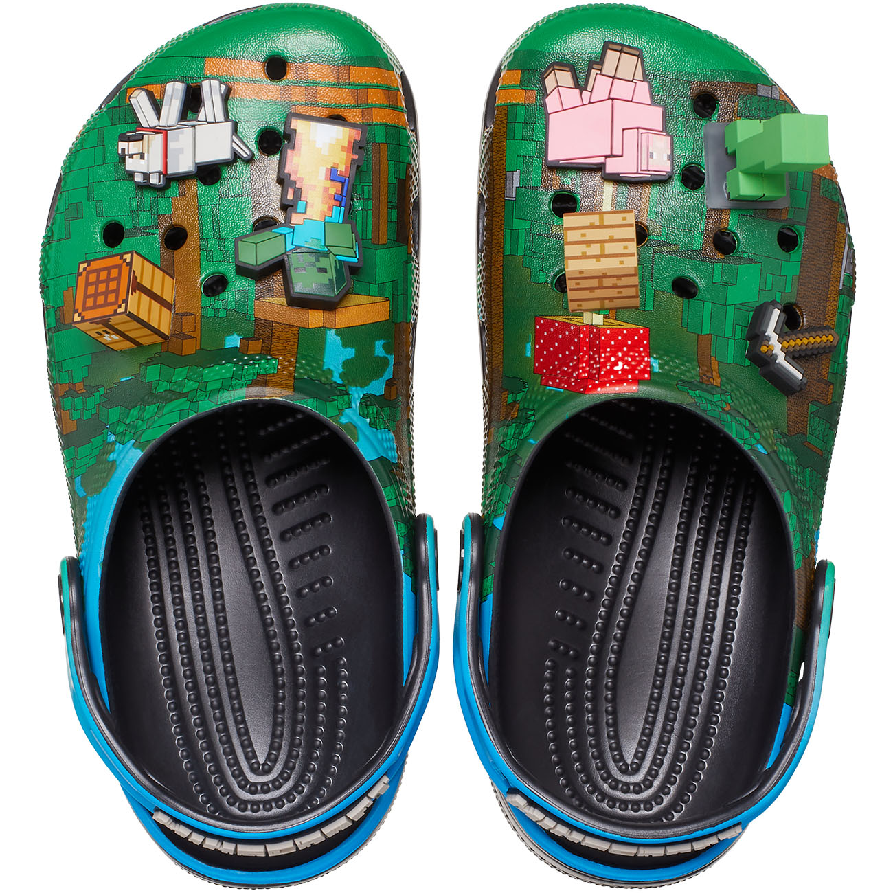 Socas de Criança Minecraft Classics Clog Verde-3