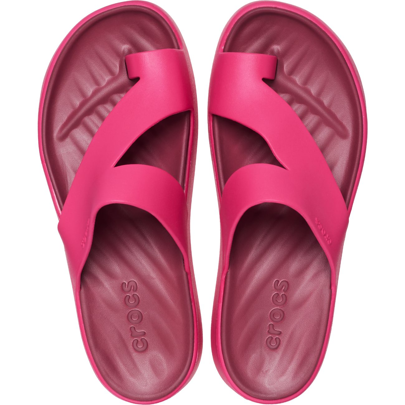 Sandálias Getaway Platform Toe Loop W Crocs Fúcsia-3