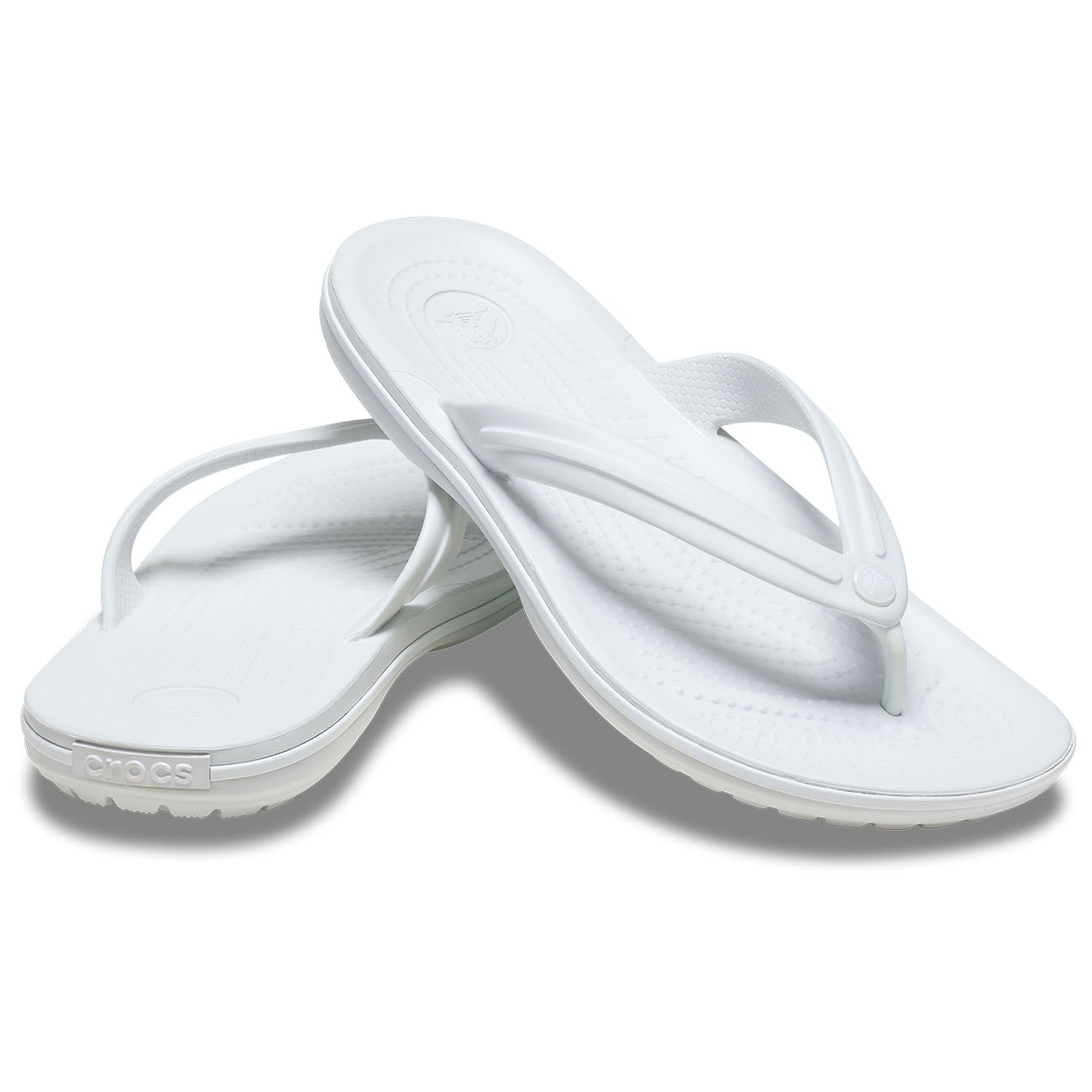 Chinelos Crocband Flip Crocs Branco-2